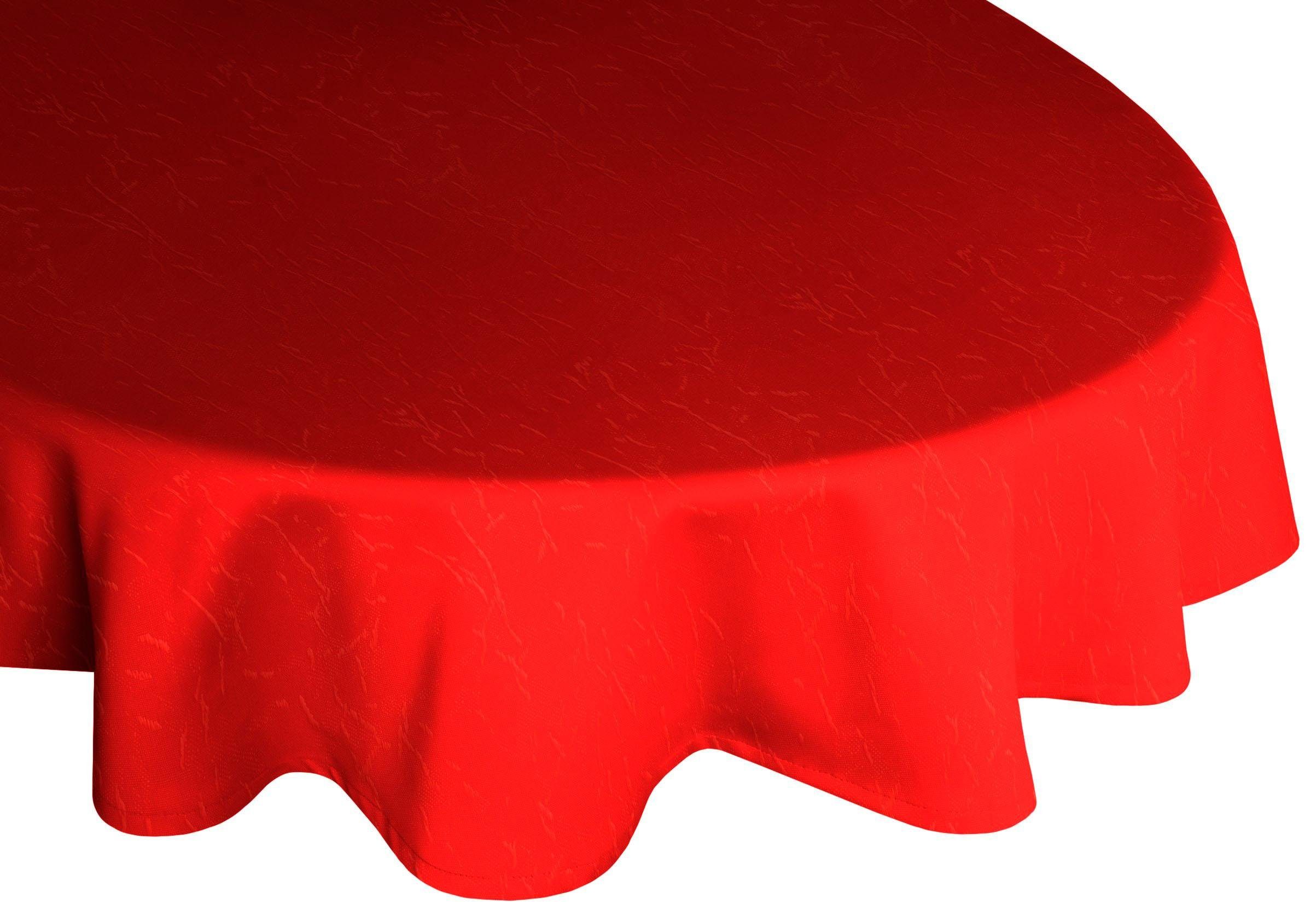 Wirth Tischdecke rot Lahnstein, oval