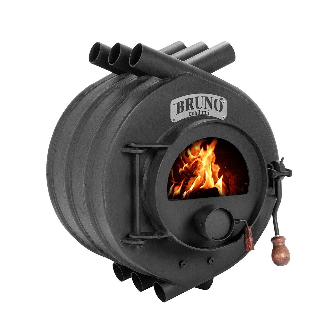 Bruno Kaminofen Bruno® Werkstattofen Mini I schwarz 6 kW Stahl A, 6 kW