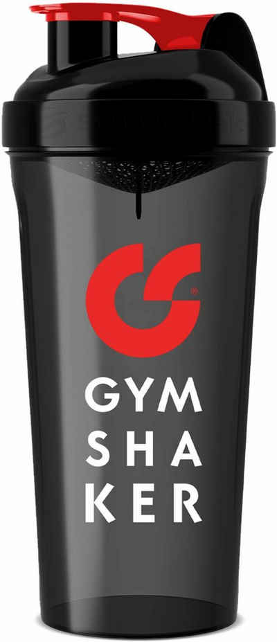 GYMSHAKER Protein Shaker Premium 800 ml Trinkflasche, Premium Shaker mit Messmarkierungen, Mischsieb