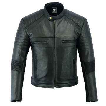 BULLDT Lederjacke GW426J Motorradjacke Vintage Lederjacke Coffe racer rider jacke