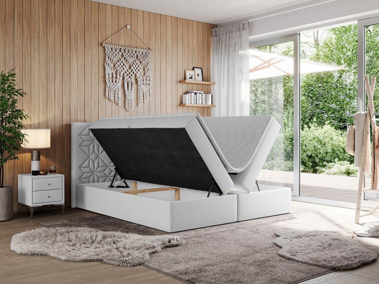 Topper Matratze LEILA, Modern MÖBEL - mit Multipocket - Doppelbett Boxspringbett Bett und MKS
