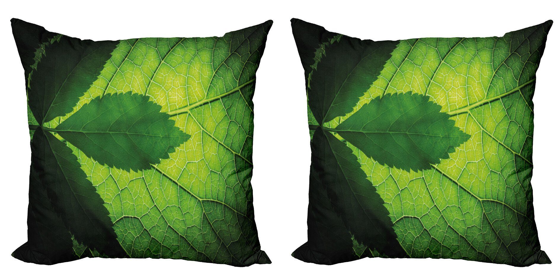 Digitaldruck, Blätter (2 Baum Kissenbezüge Doppelseitiger Blatt Accent Eco Stück), Abakuhaus Brazilian Modern