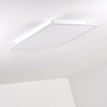 hofstein Panel »Vacil« LED Panel dimmbare aus Aluminiumin Weiß, 6000 Kelvin, 480-4800 Lumen, Deckenpanel, Smartphone-App, Sprachsteuerung