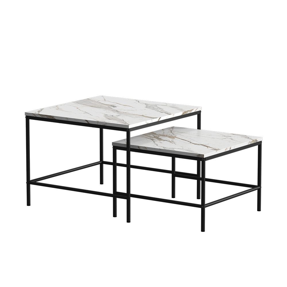 Vicco Couchtisch Ramio, Weiß/Schwarz, 60 x günstig online kaufen
