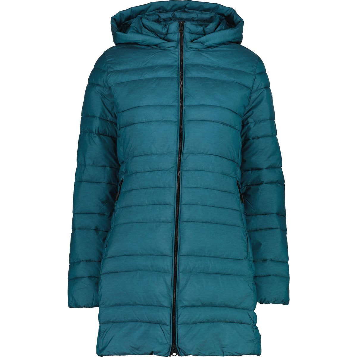 CMP Outdoorjacke Woman Parka Snaps Hood Wattierter Mantel mit abnehmbarer Kapuze, wasserabweisend, nachhaltig