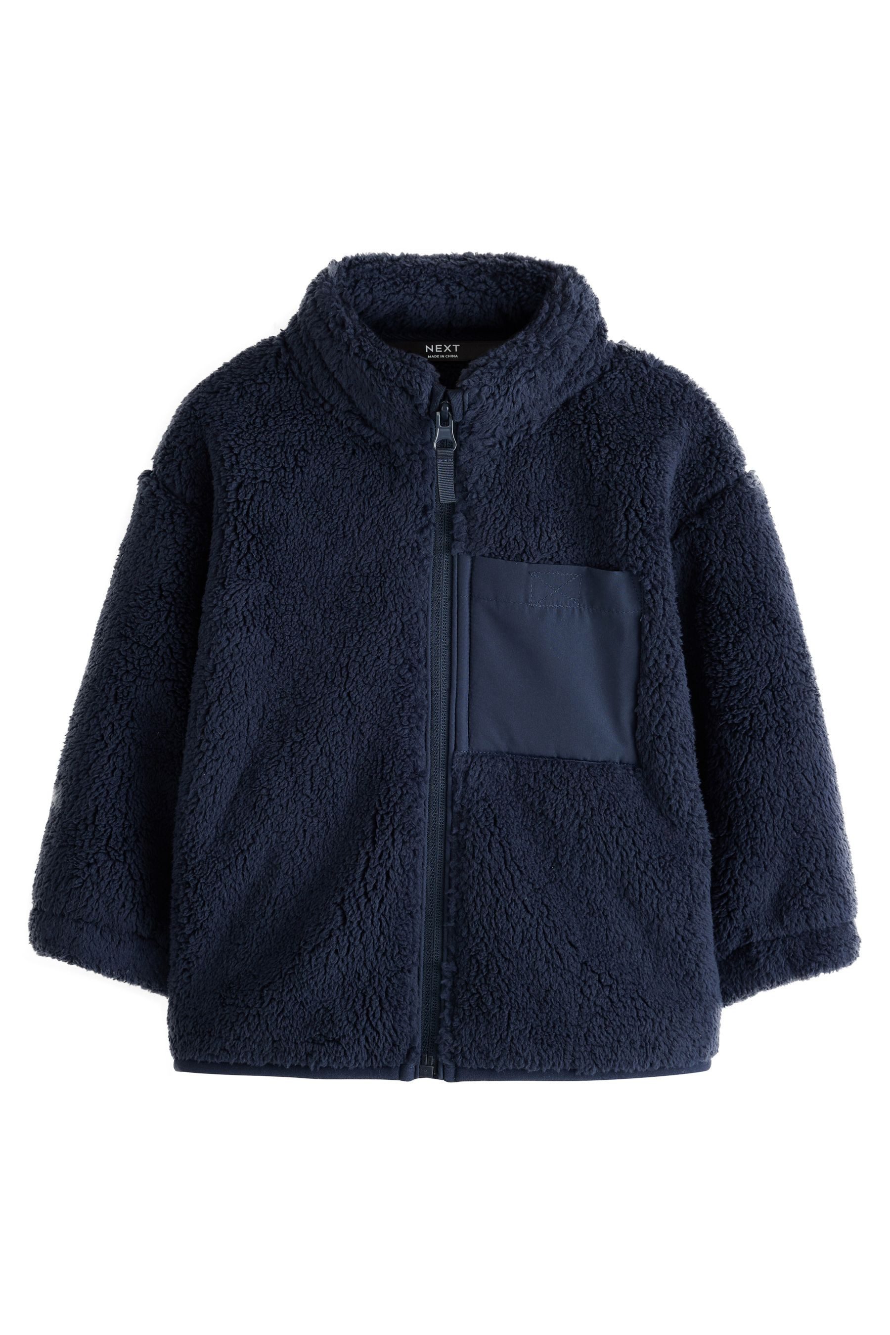 Next Fleecejacke Fleece mit durchgehendem Reißverschluss (1-St)