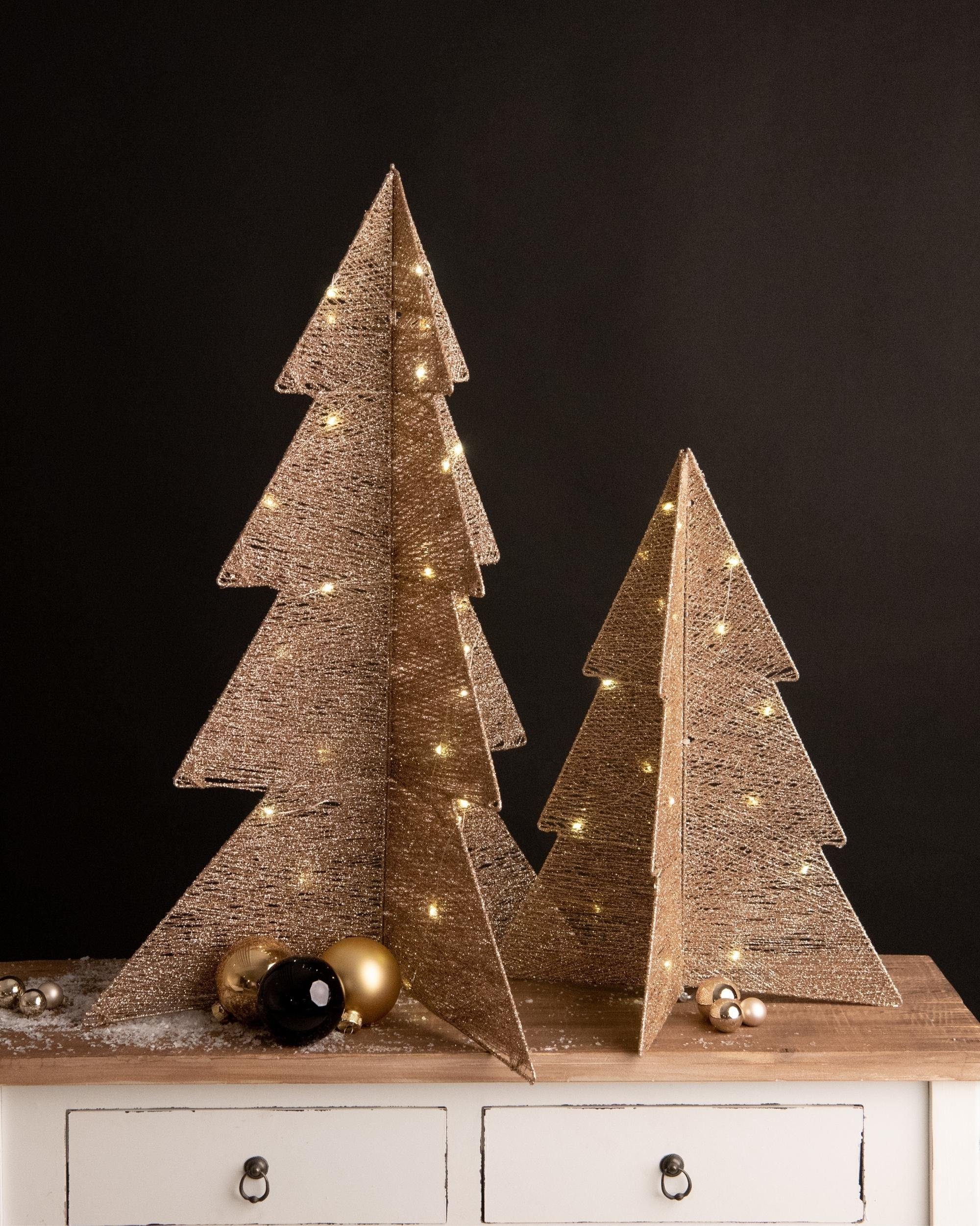 Kamelio Künstlicher Weihnachtsbaum Set LED Beleuchtete Baum Weihnachtsdeko  innen | Künstliche Weihnachtsbäume