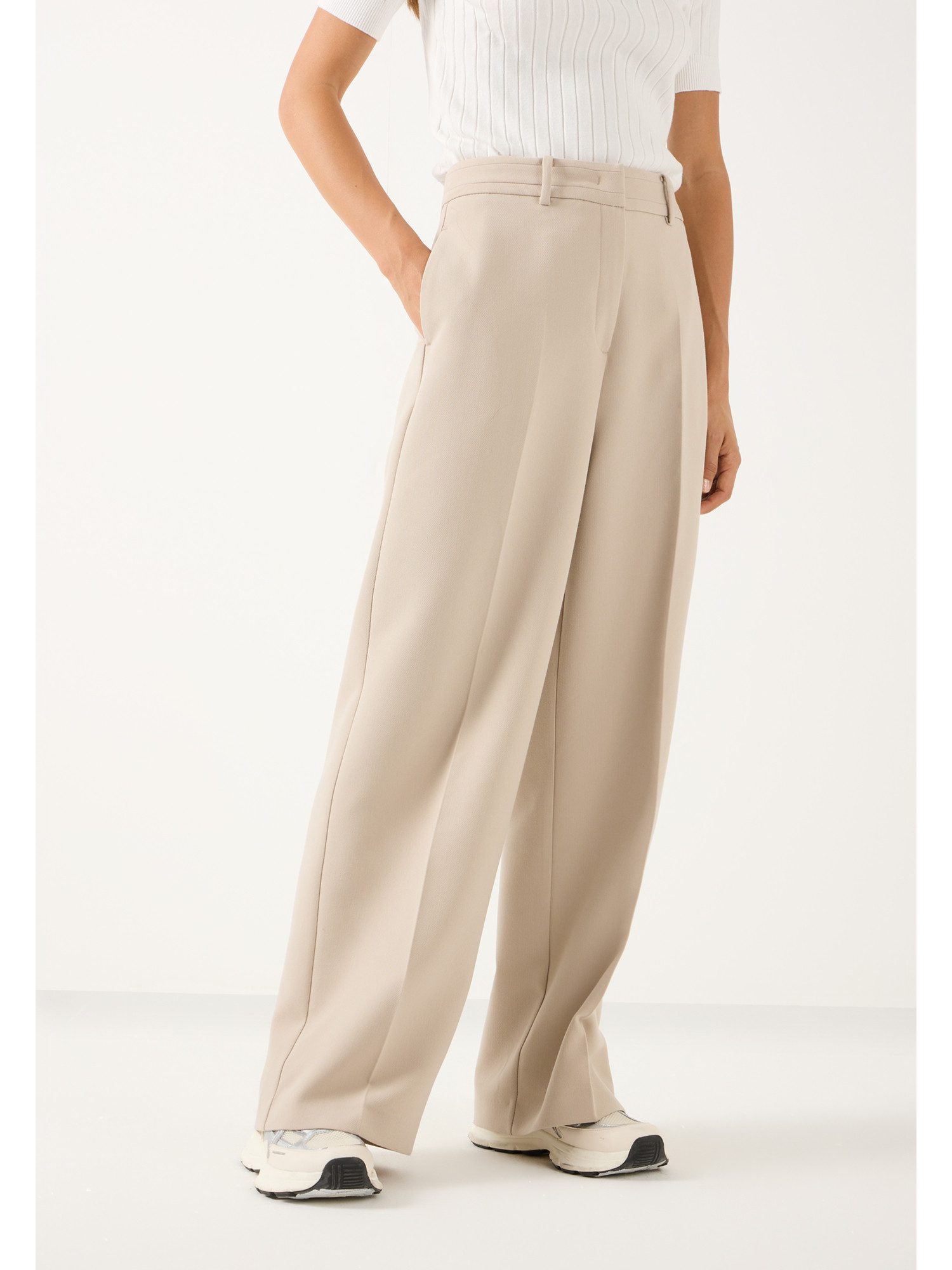 MORE&MORE Stoffhose elegante Wide-Leg-Hose