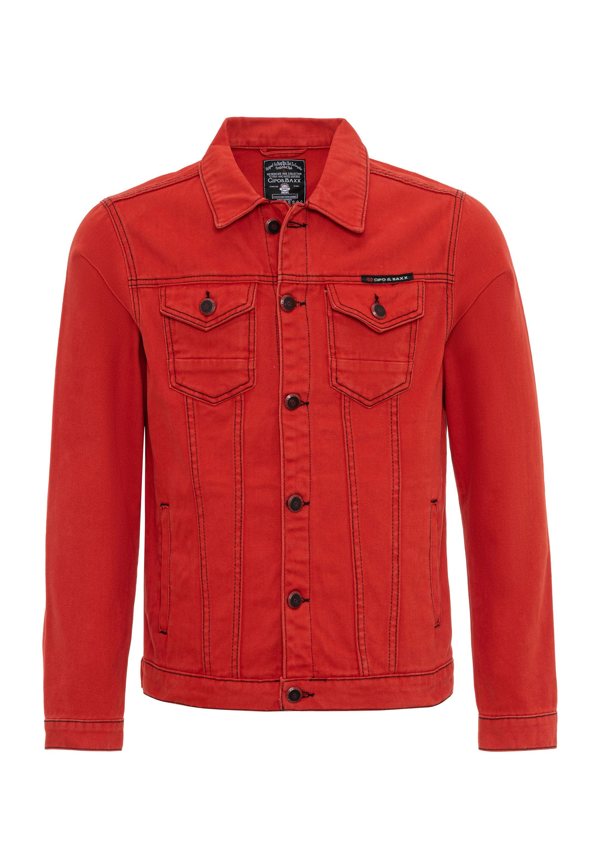 Cipo & Baxx Jeansjacke CJ289 mit Knopfleiste