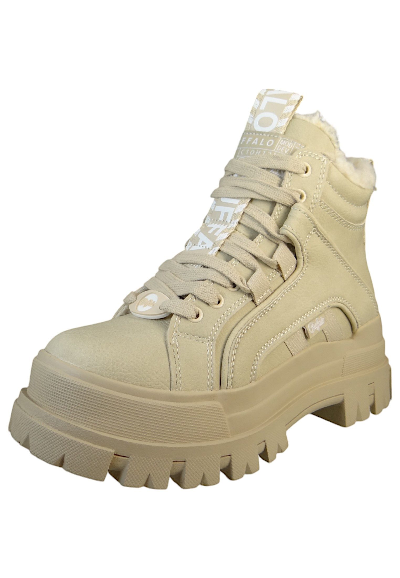 Buffalo 1622185 Aspha NC Mid Warm Beige Sneaker günstig online kaufen