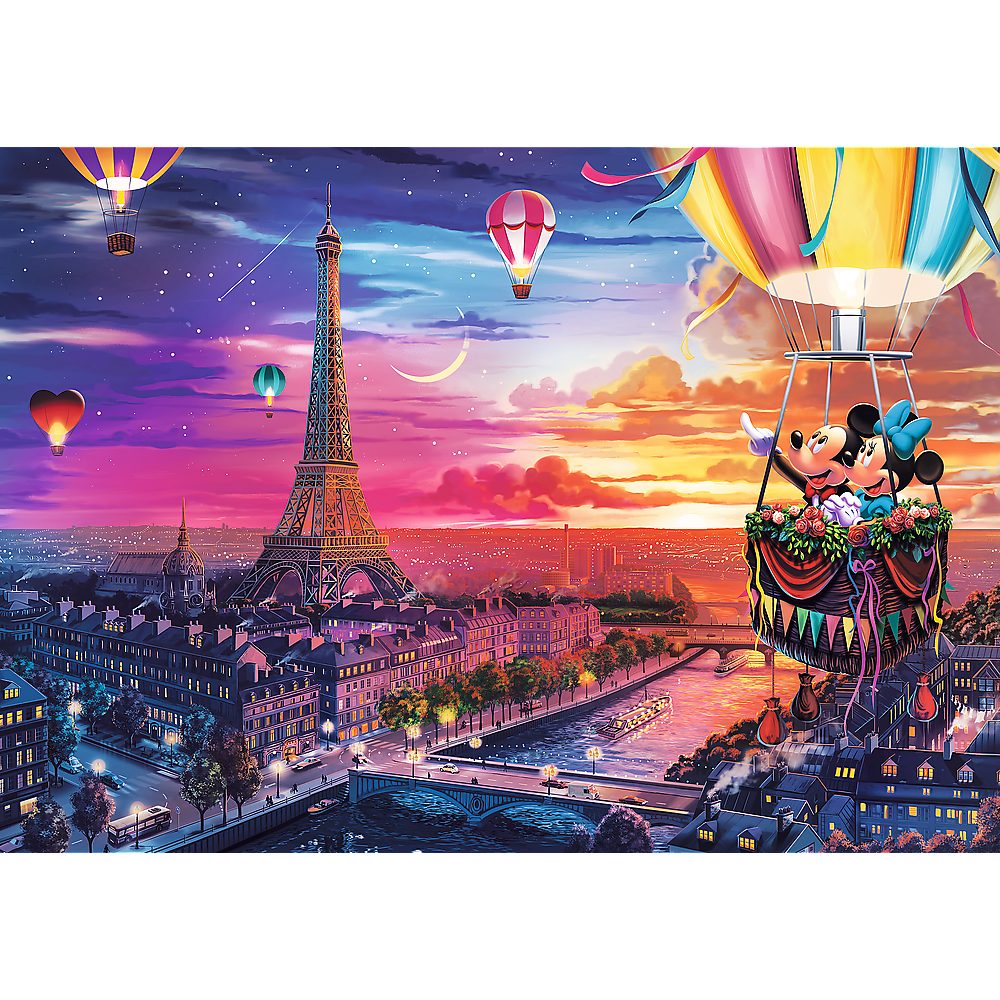 Trefl Puzzle Disney Mickey und Minnie in Paris, 1000 Teile Puzzle, 1000 Puz günstig online kaufen