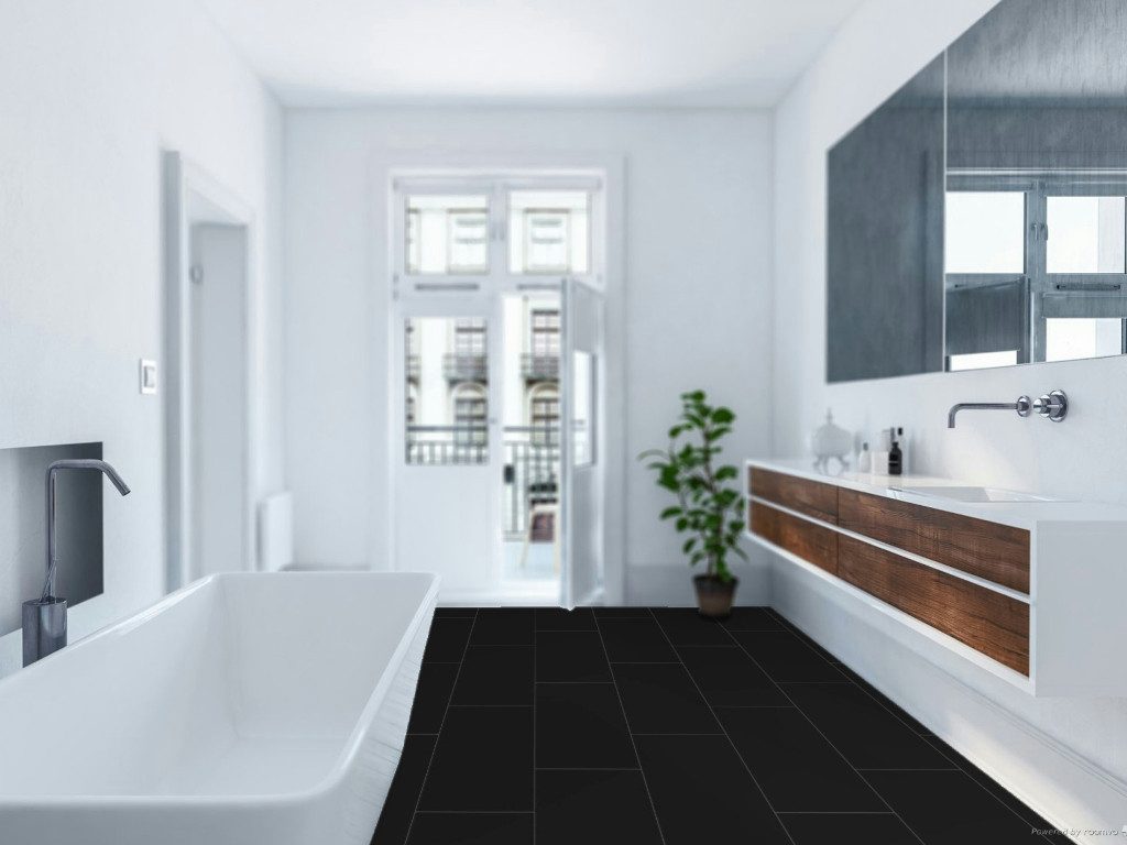 FALQUON GmbH Designboden Falquon Designboden The Floor SPC Stone Stein Schwarz 6 mm
