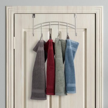 relaxdays Türgarderobe Türgarderobe mit 6 Haken, Kupfer