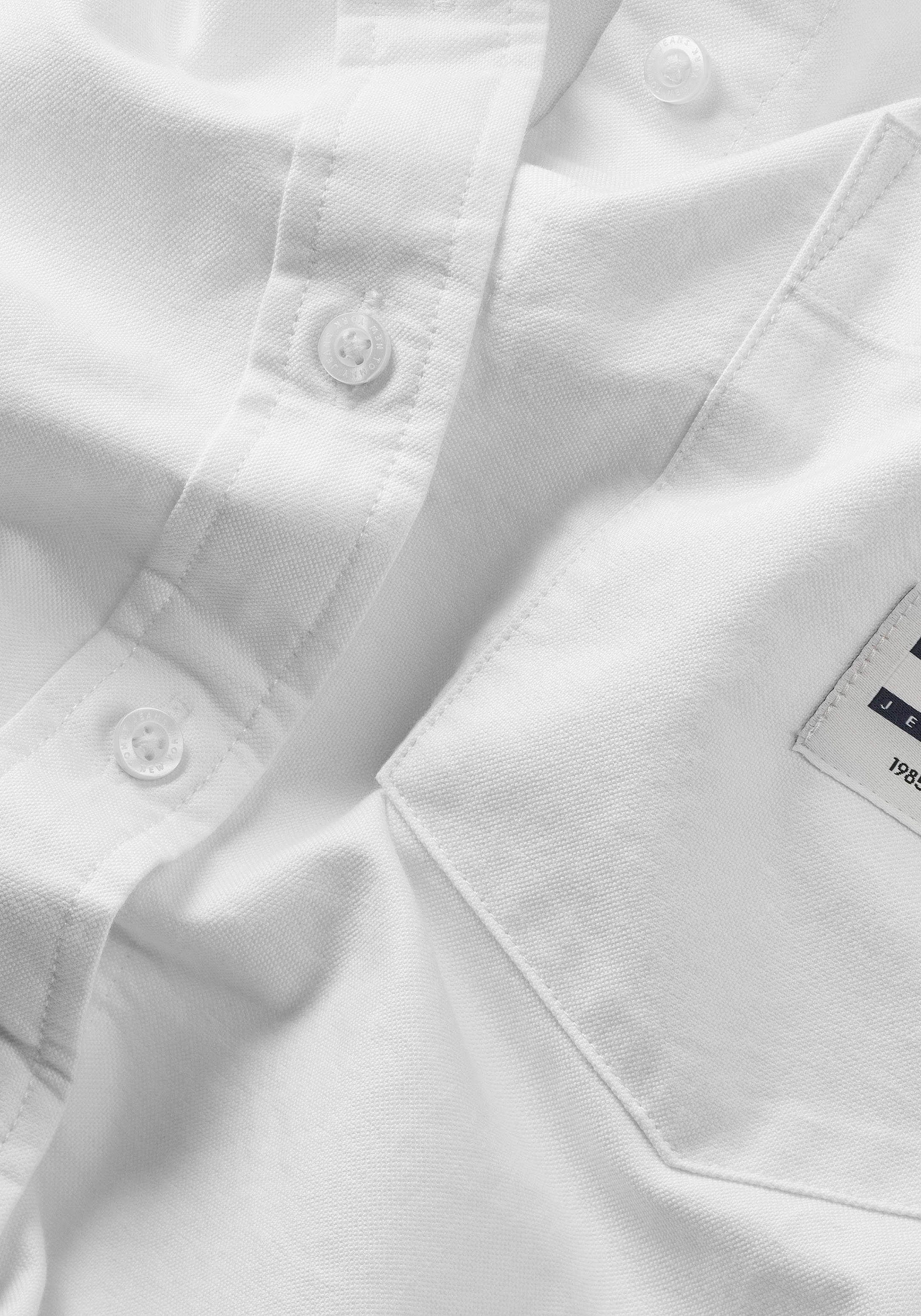 BADGE SHIRT Blusentop TJW BOYFRIEND mit Logostickerei White Tommy Jeans
