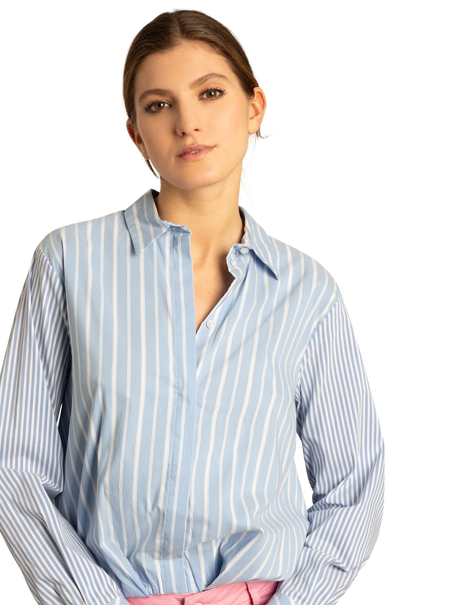Klassische Bluse Streifenbluse