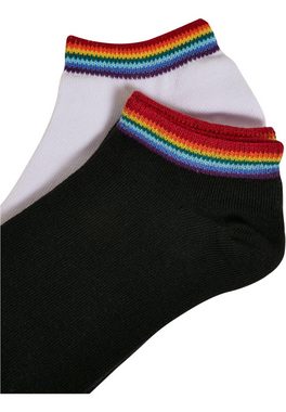 URBAN CLASSICS Freizeitsocken Unisex Rainbow Socks No Show 4-Pack (1-Paar)