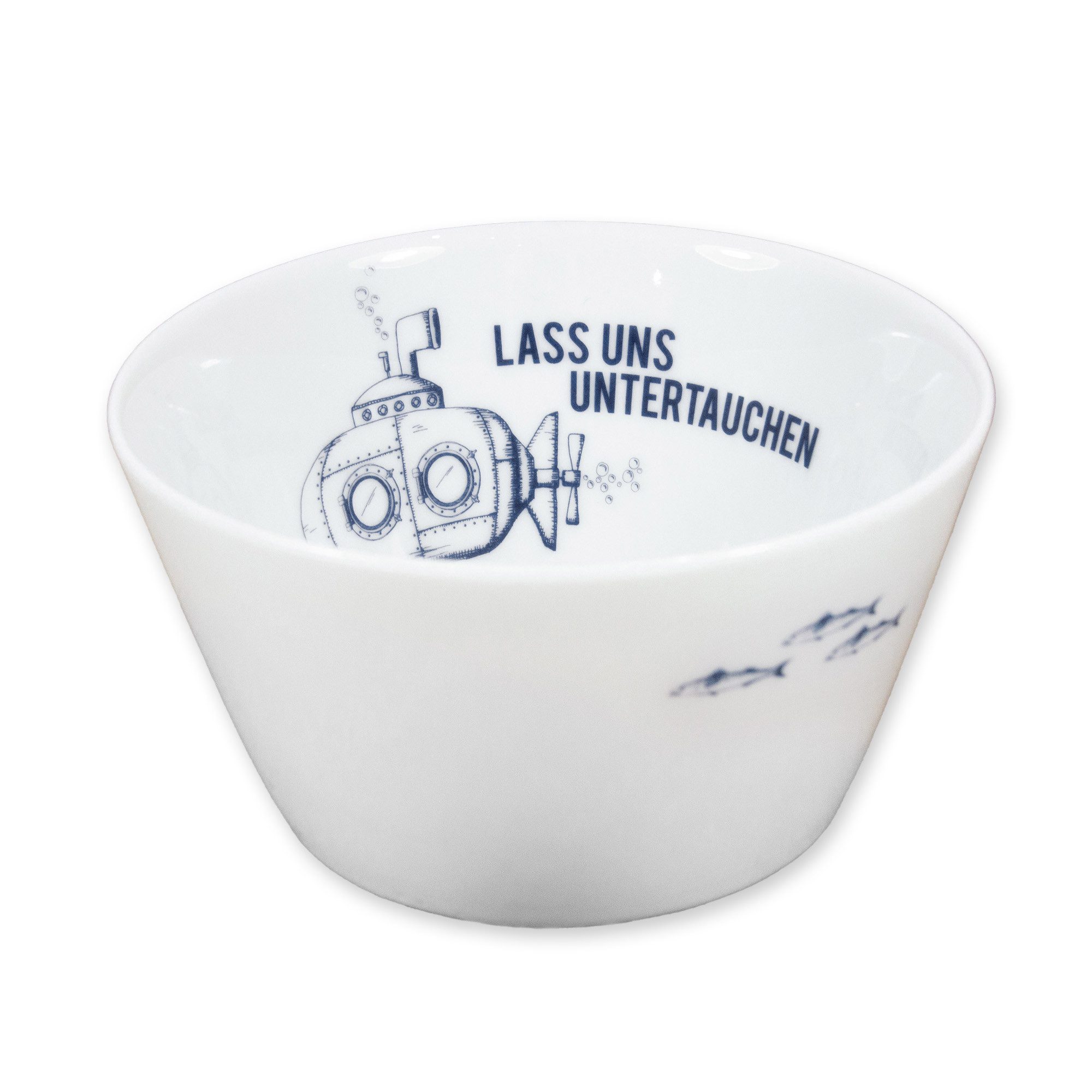 Schale Porzellanschale Untertauchen