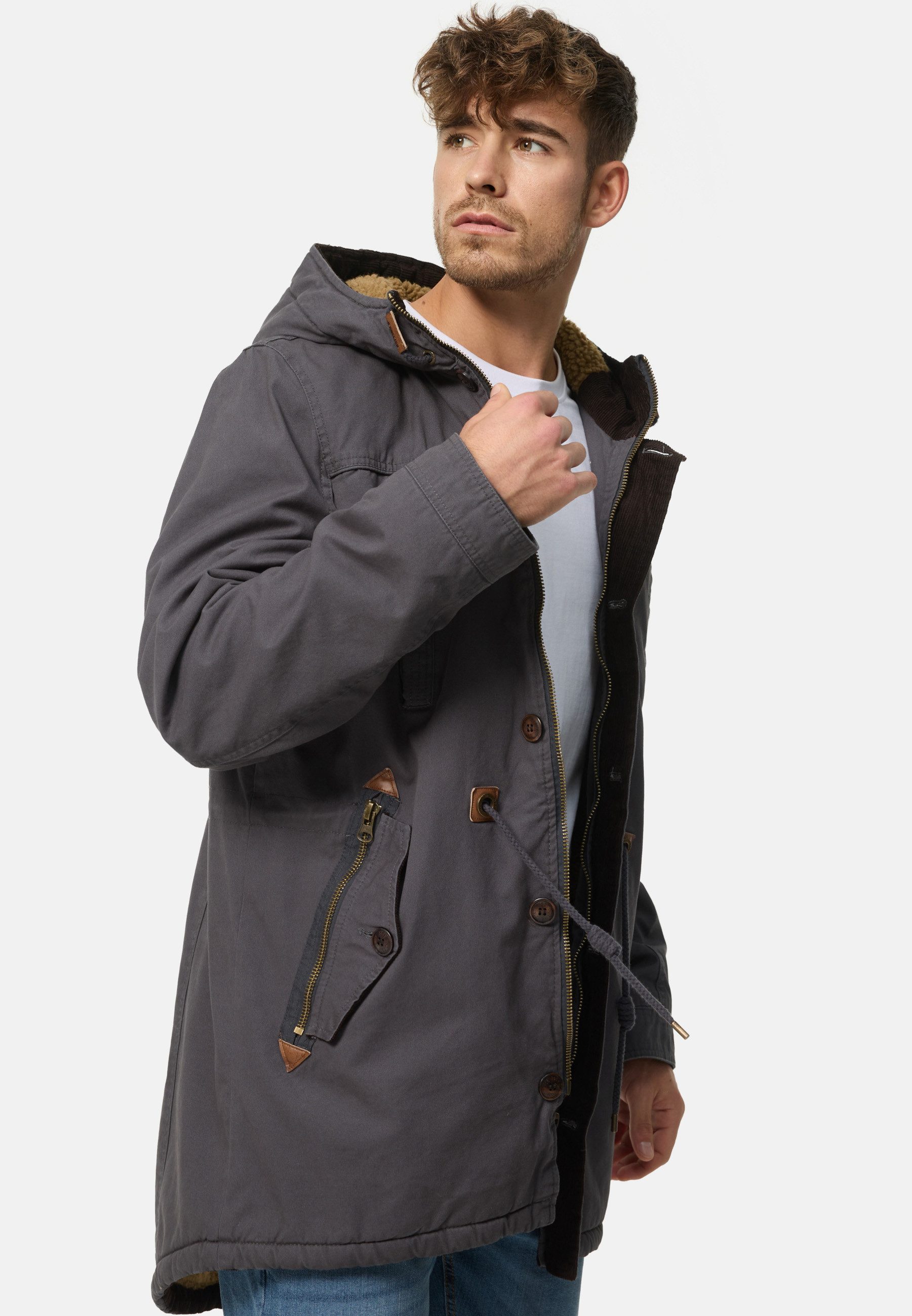 Indicode Winterjacke Herren Barge Jacke Winter Herrenjacke