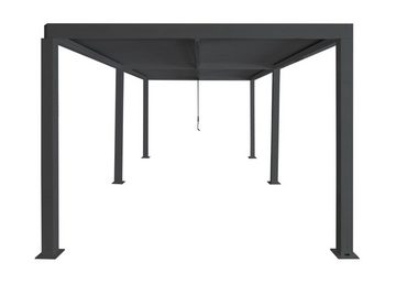 MCW Pergola MCW-L46, BxTxH: 600x300x220 cm, Stabiles Gestell mit Füßen, Sturmfest bis 100km/h - Windstärke 10