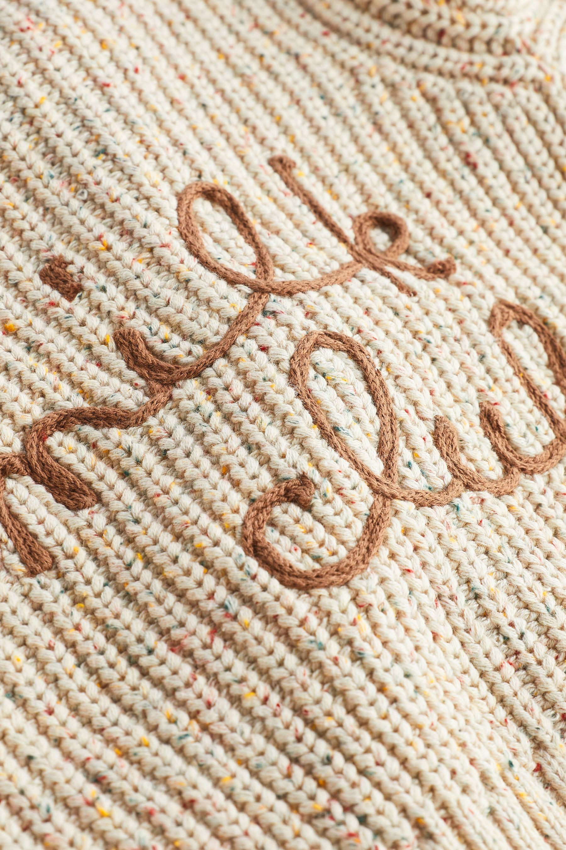 Next Strickjacke Grobgestrickte Baby-Strickjacke mit Strickerei (1-tlg)