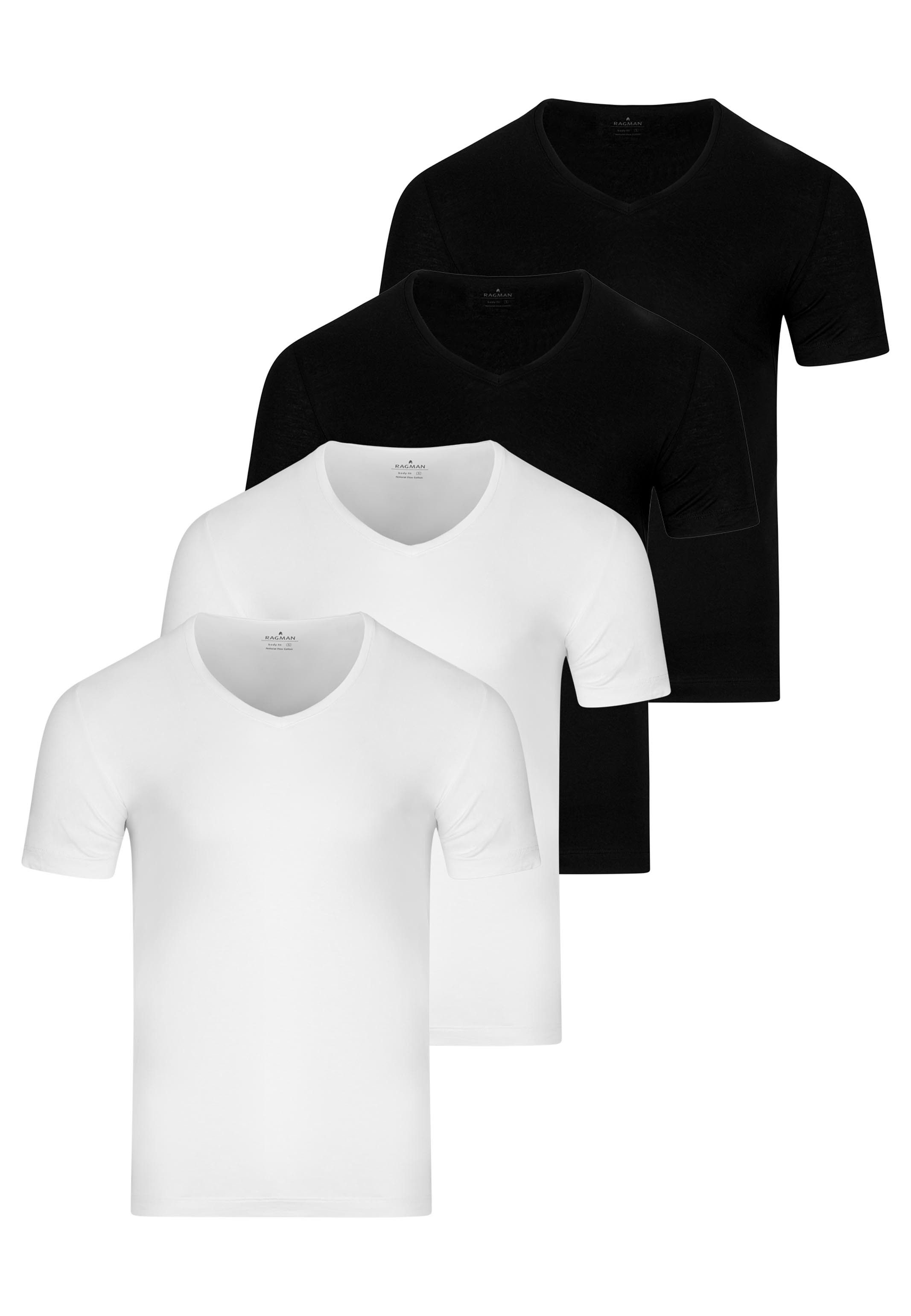 2 x weiß / 2 x schwarz