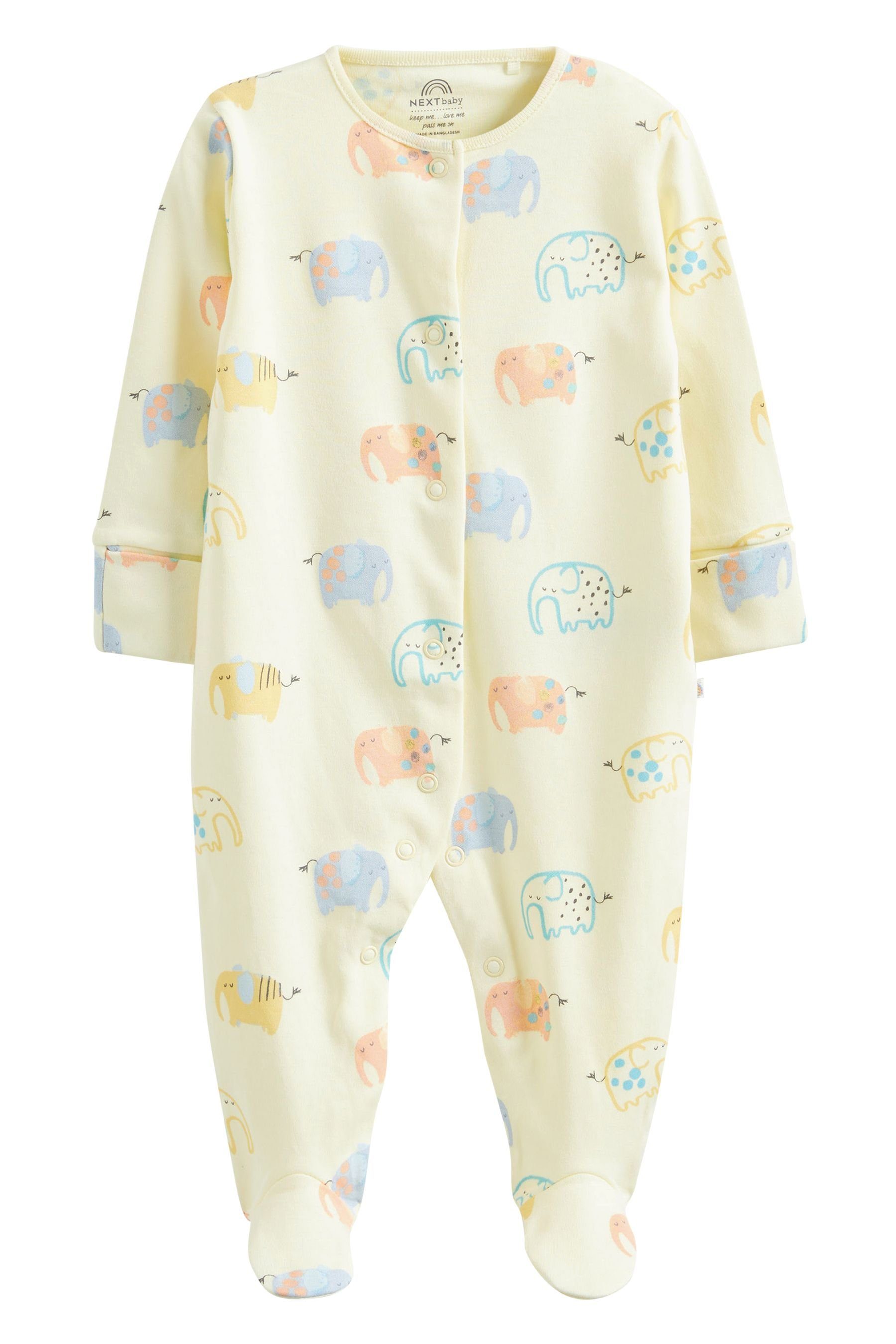 Next Schlafoverall 3er-Pack Babyschlafanzüge aus (3-tlg) Baumwolle