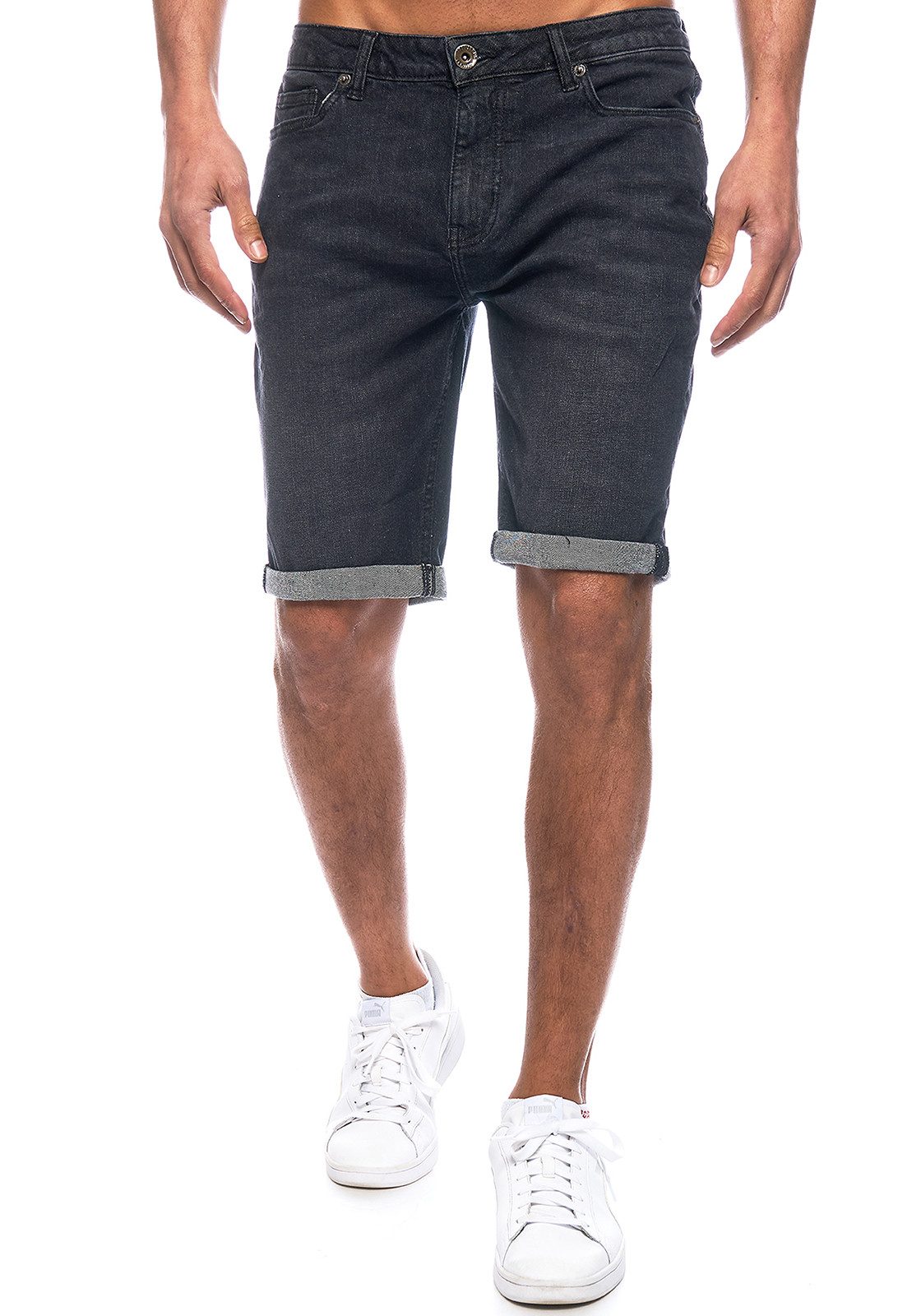 Smith & Solo Jeansshorts Herren, kurze Hosen Männer, Shorts 5-Pocket Style günstig online kaufen