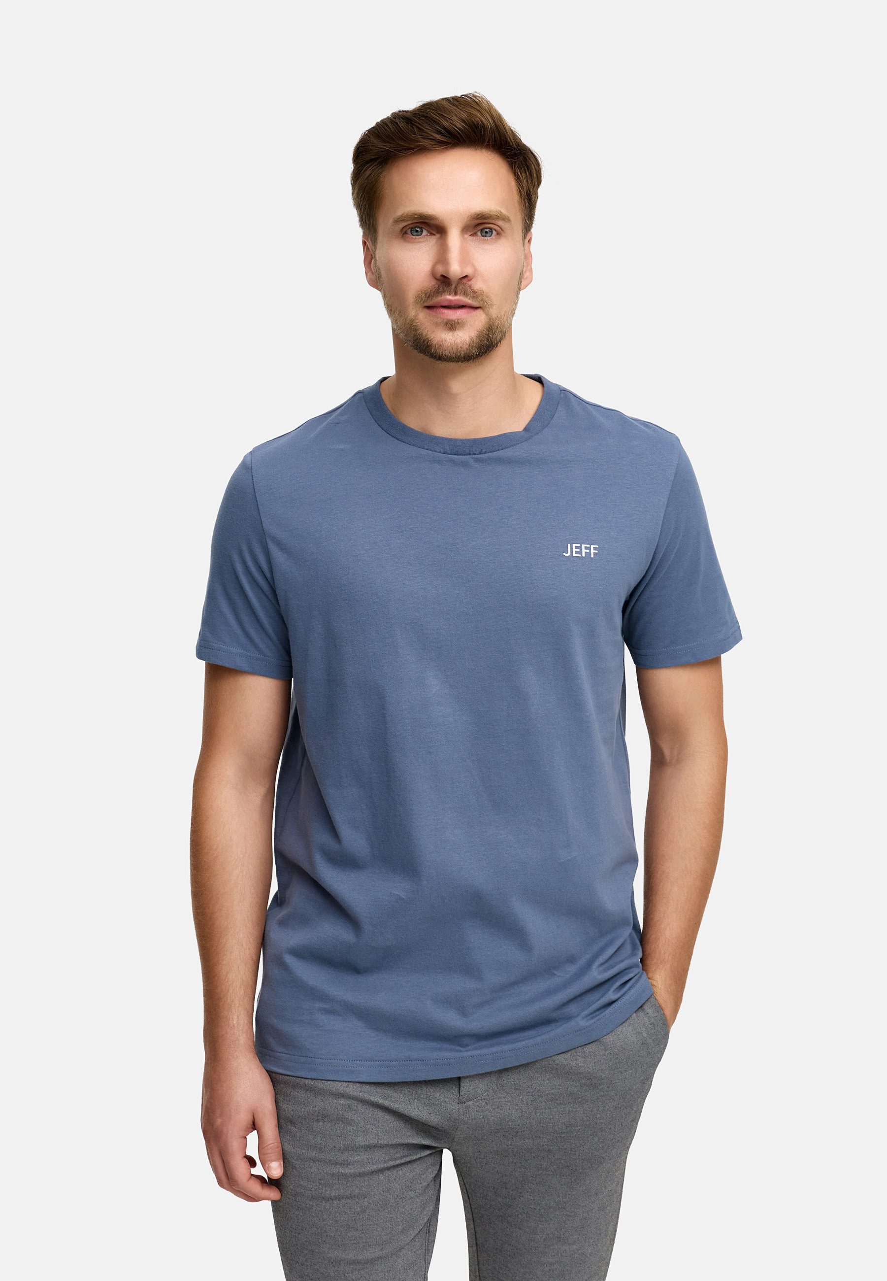 Jeff T-Shirt Herren JFCayson Shirt Tee Herrenshirt aus Baumwolle mit Logo-Detail