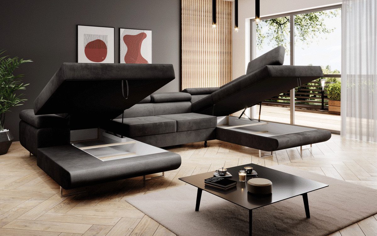 Luxusbetten24 Schlafsofa Designer Sofa Lago, mit günstig online kaufen