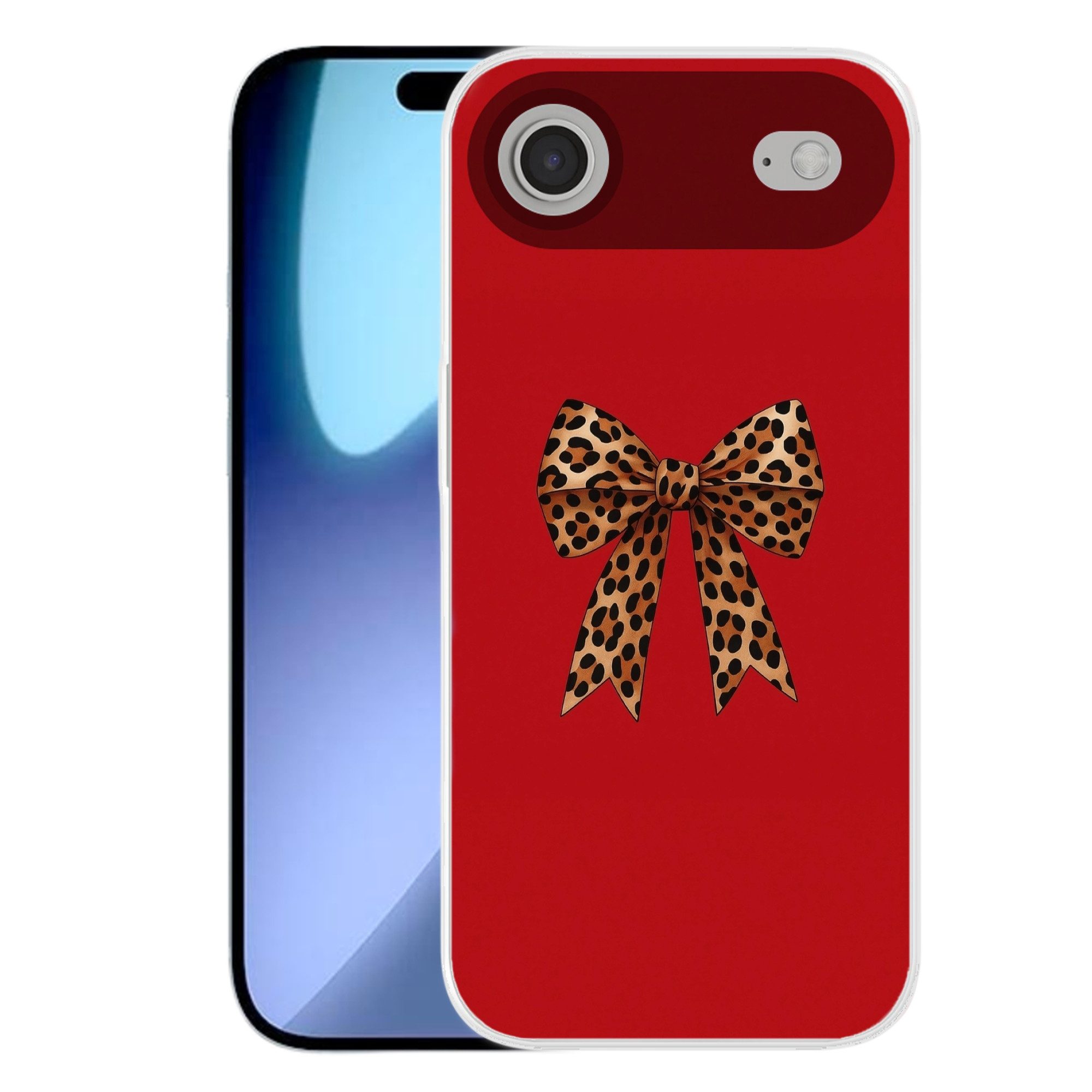 MuchoWow Handyhülle für Apple iPhone Air Fliege - Verschnörkelt - Panther - Rot, Smartphone-Bumper, Print, Handy Schutzhülle Dünn