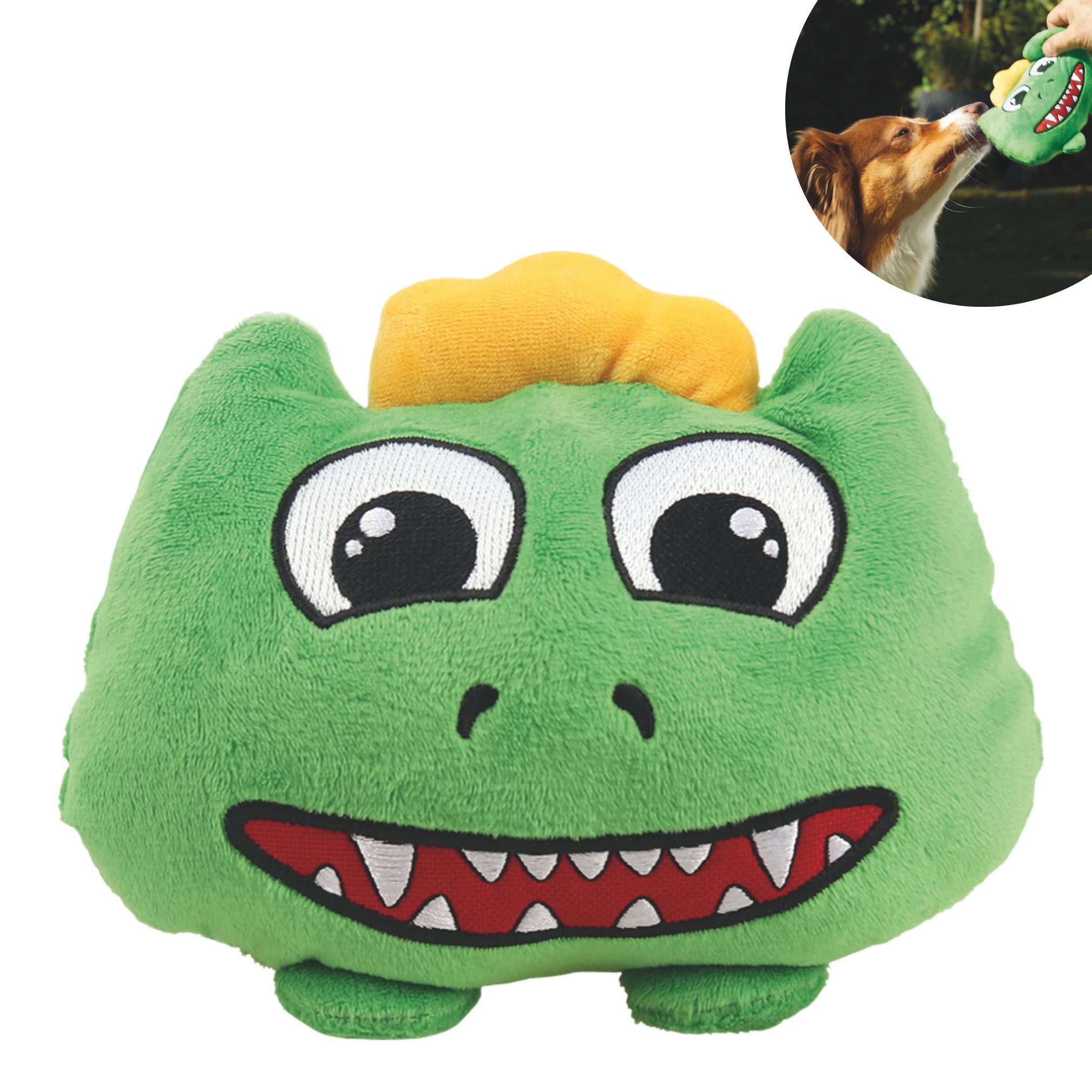 Best Direct® Kauspielzeug Chuckle Chums, (Spar-Set 1-tlg), Interaktives Plüsch Hundespielzeug für große und kleine Hunde