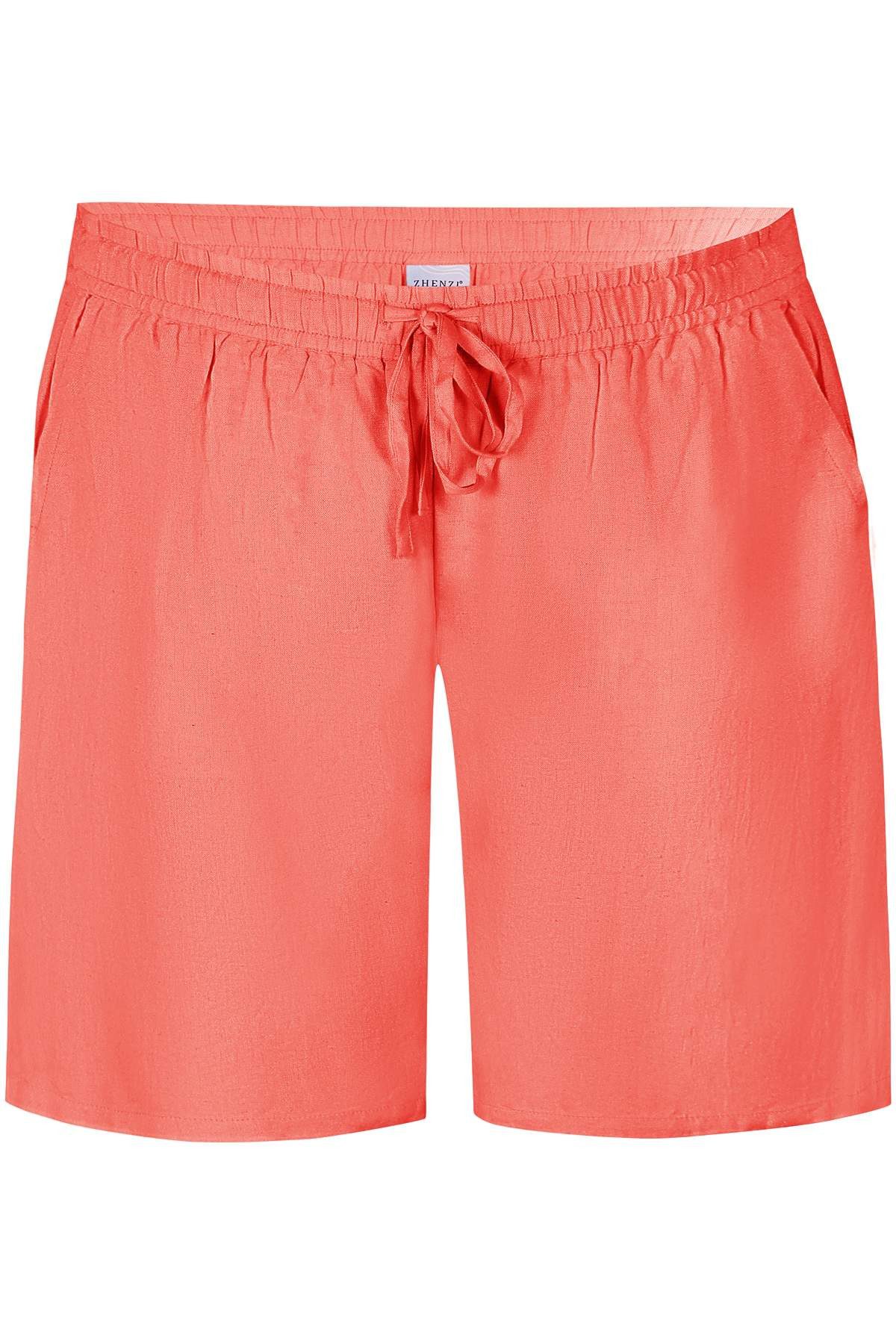 Zhenzi Shorts Leinenhose Hyla Shorts coral günstig online kaufen
