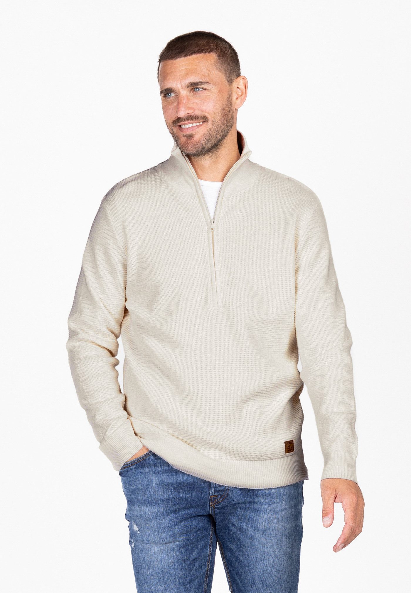 Stehkragenpullover MST KLTOTTENHAM troyer-zip