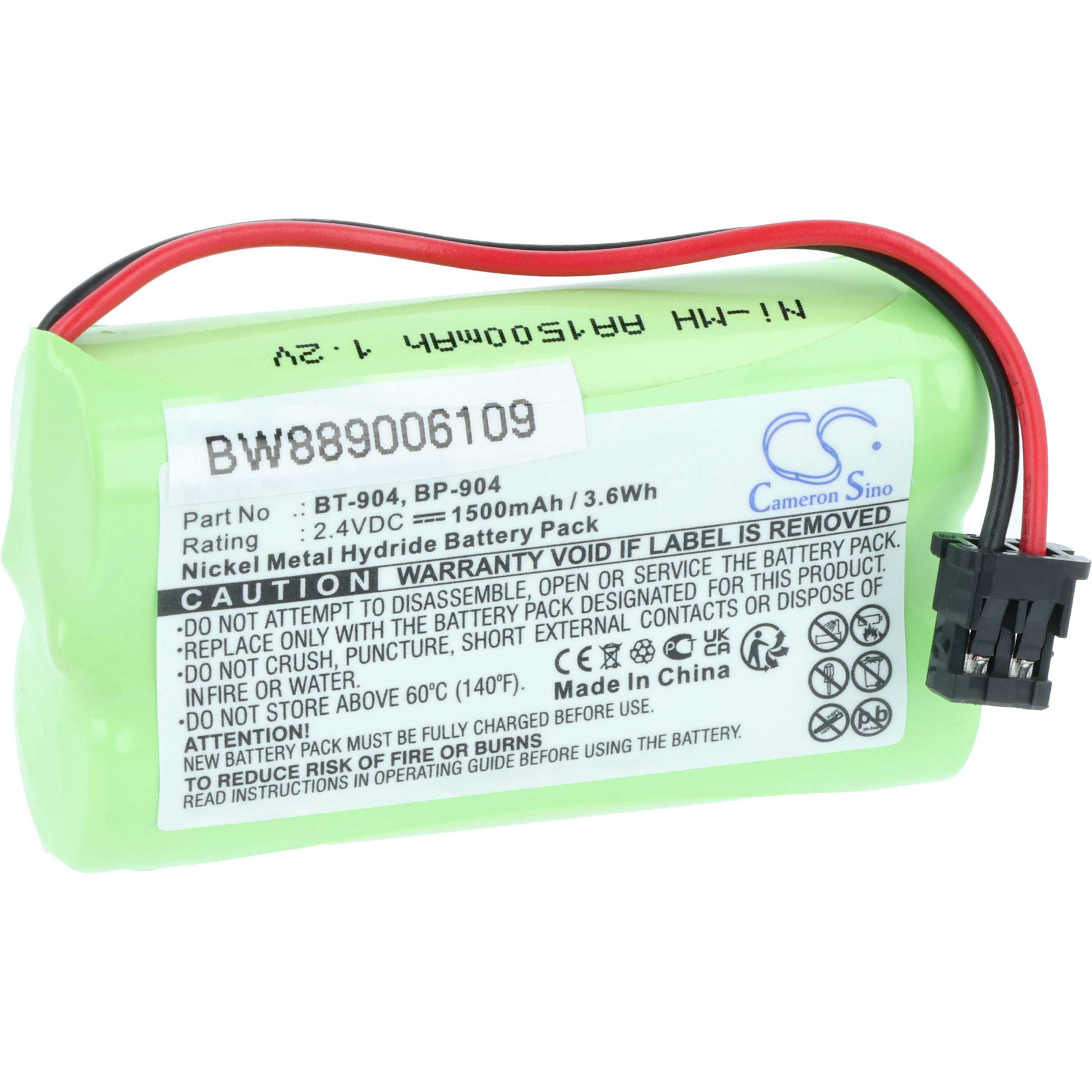Akku passend für Uniden DECT1363, DECT1500, EXP370, BP904, BT904, Akku