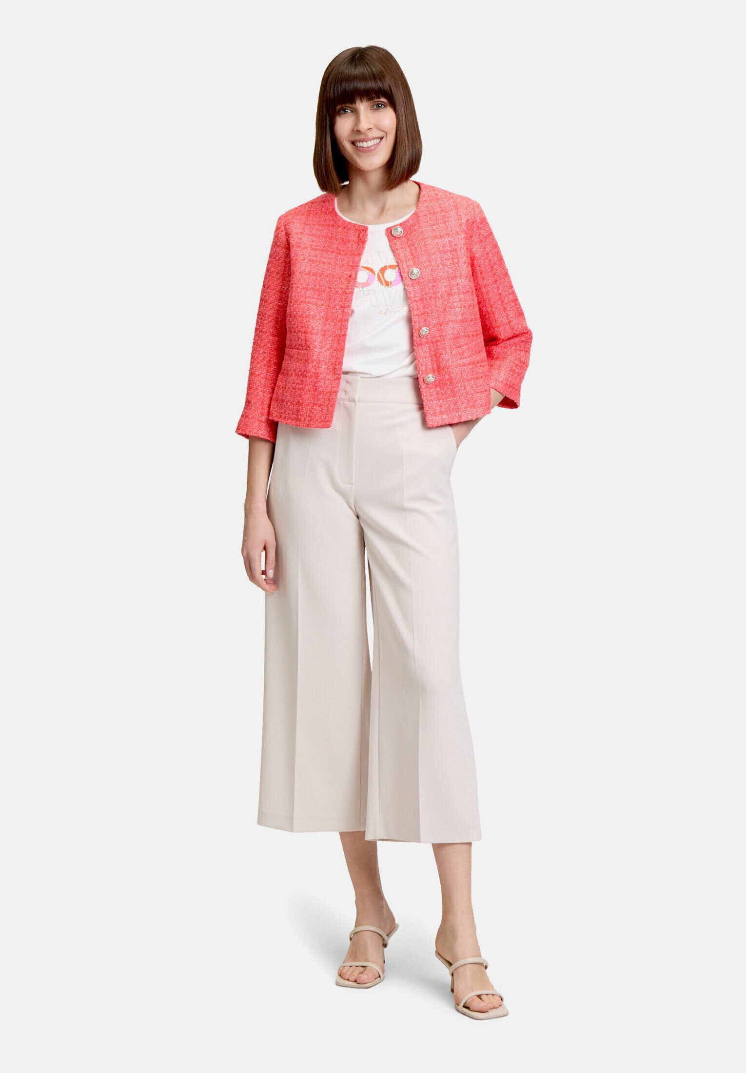 Betty Barclay Jackenblazer Damen mit Fransen Material