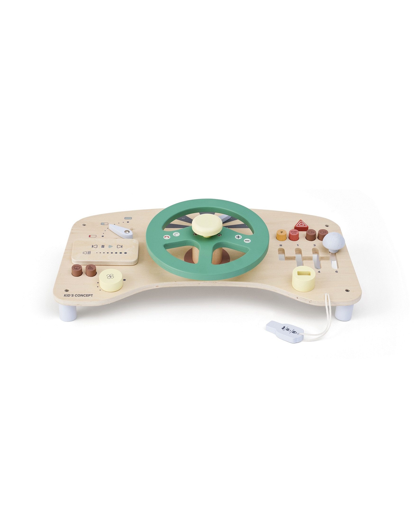 Kids Concept Motorikbrett Kids Concept Aktivitätsspiel Auto Aiden - ab 12 Monate - 45x23x14cm, aus Holz