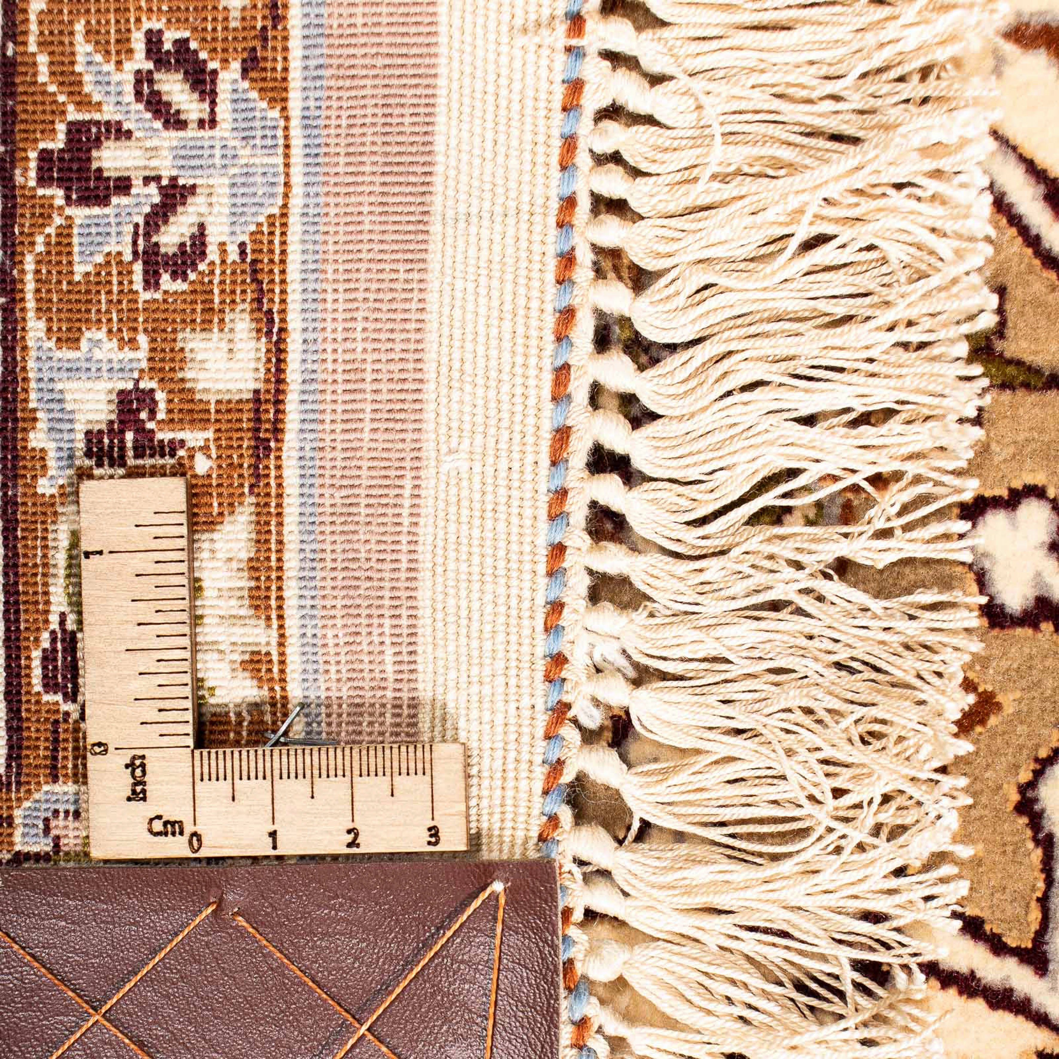 morgenland, Einzelstück - mit Perser Handgeknüpft, 6 291 - cm 200 Höhe: - Isfahan hellbraun, x mm, Wohnzimmer, Zertifikat Orientteppich - rechteckig, Premium
