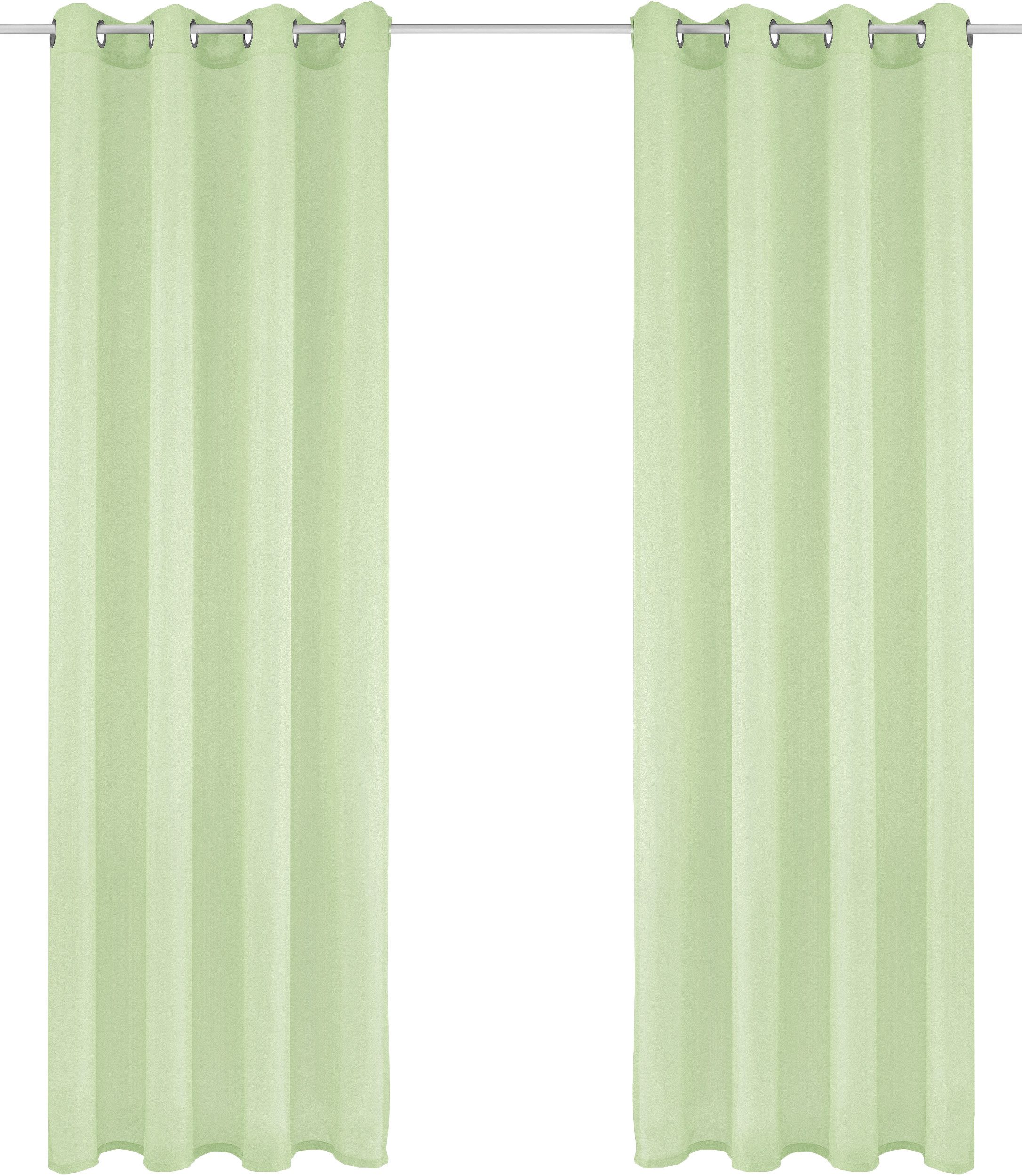 OTTO home Gardine XANA (1 St), Ösen, transparent, Voile, Bestseller, einfarbig, 1 bzw. 2er Set, pflegeleicht, Bestseller!