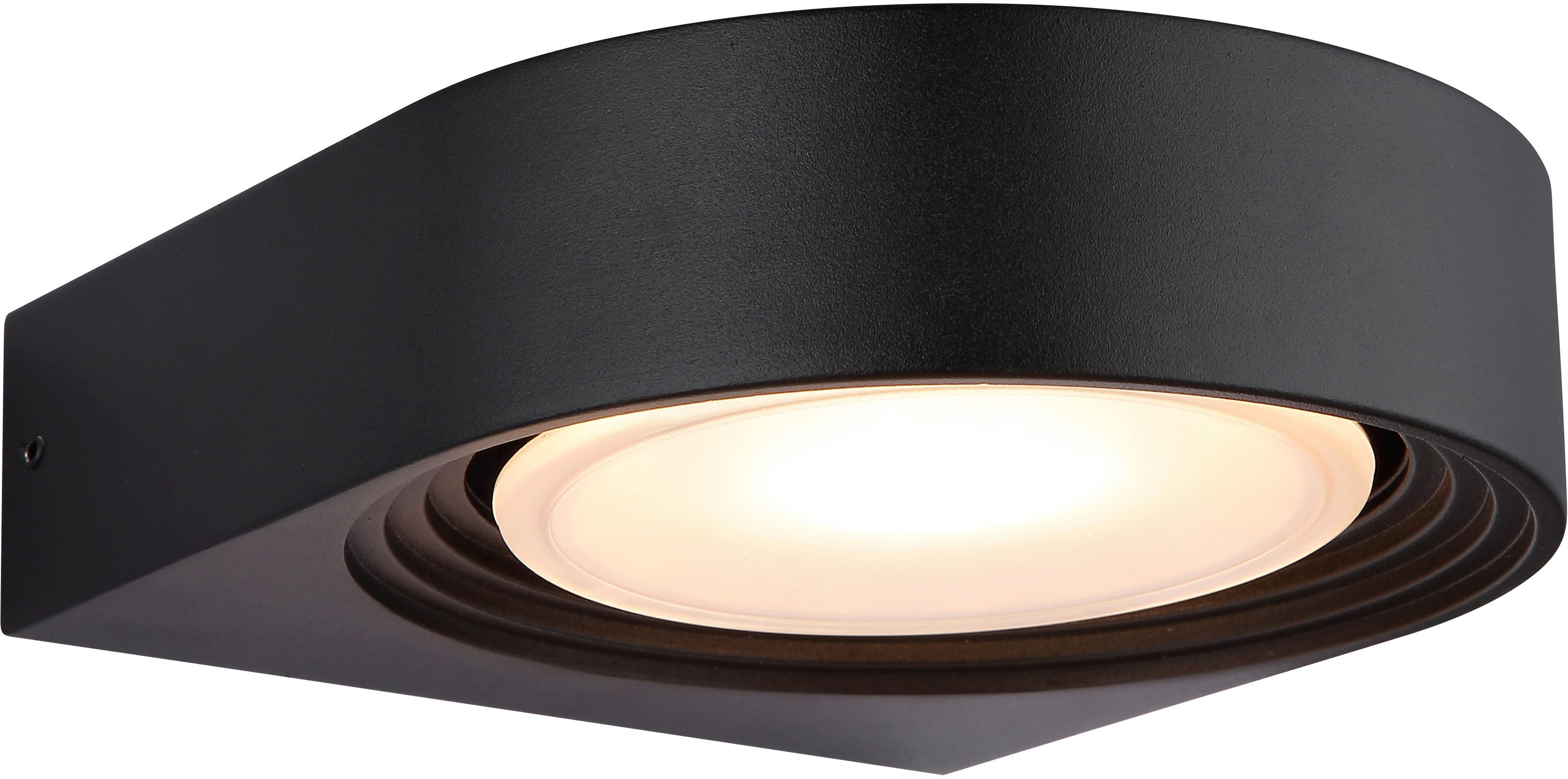 GLOBO LIGHTING LED Außen-Wandleuchte OKO, LED fest integriert, Warmweiß, Außenbereich/IP44/Dreh-/Schwenkbar/3000K