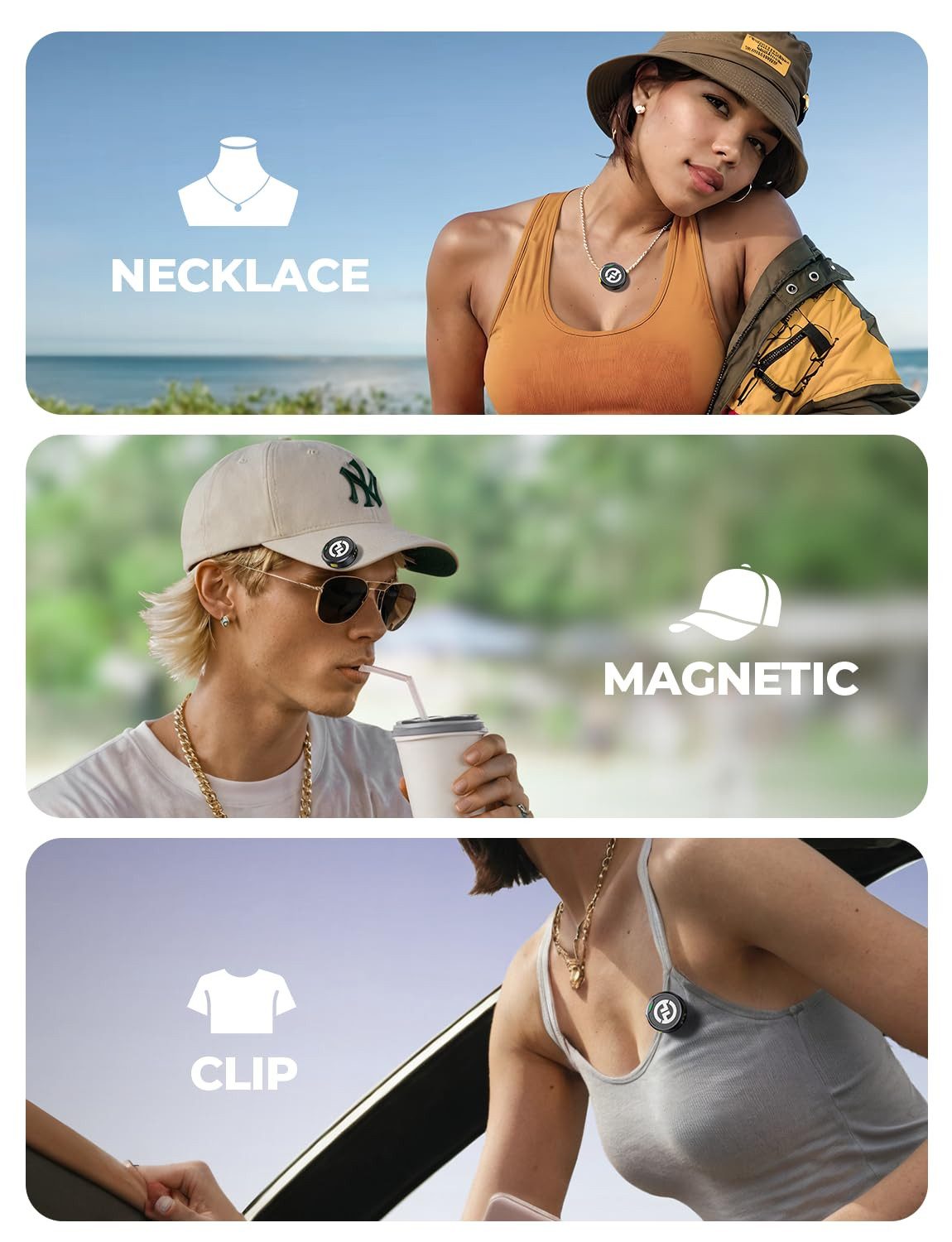 Hollyland Mikrofon Lark M2 - Wireless Lavalier Mikrofon System 48kHz/24 bit Hi-Fi Audio (Set), 300m Übertragung, Mikrofon (Sender) nur 9 g, ENC Rauschunterdrückung