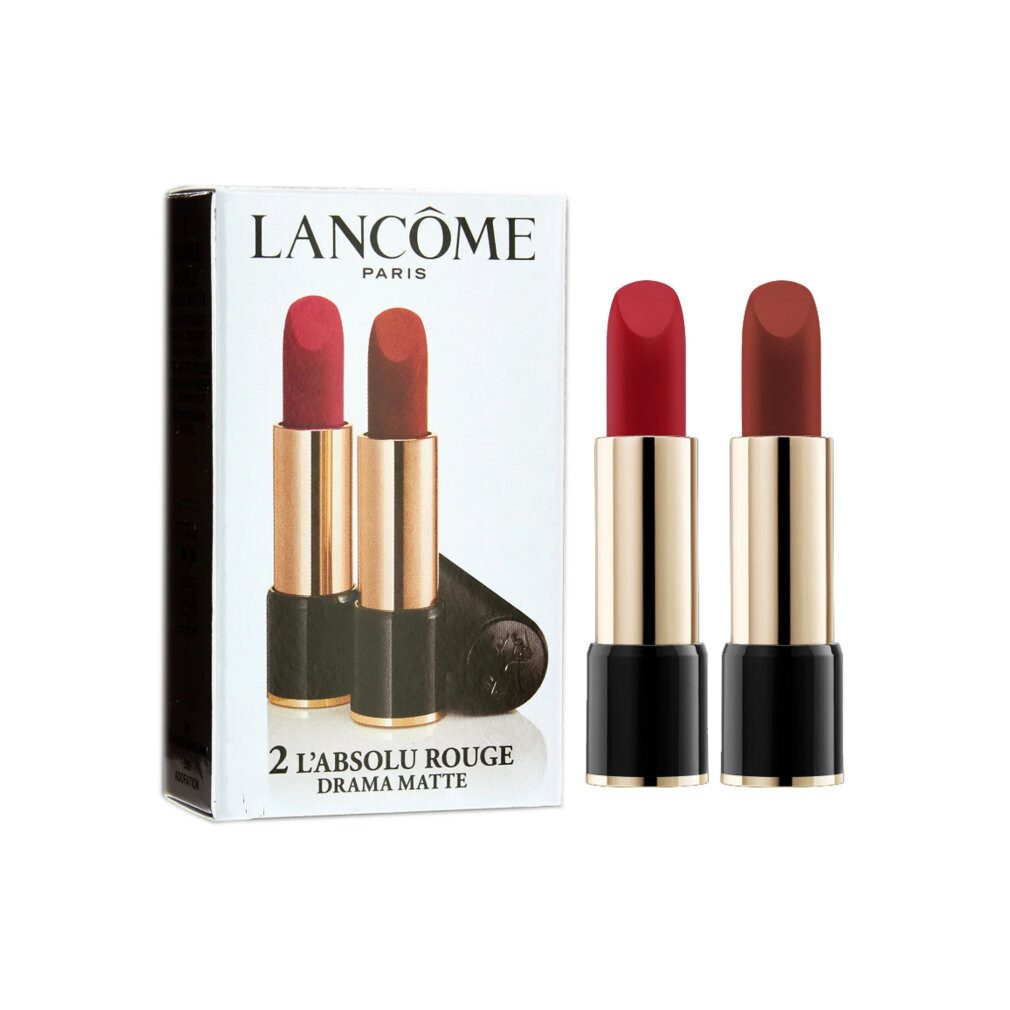 LANCOME Lippenstift Set Duo L'Absolu Rouge Matte Cream Lipstick 290 Drama 2 Stück 3,4 g