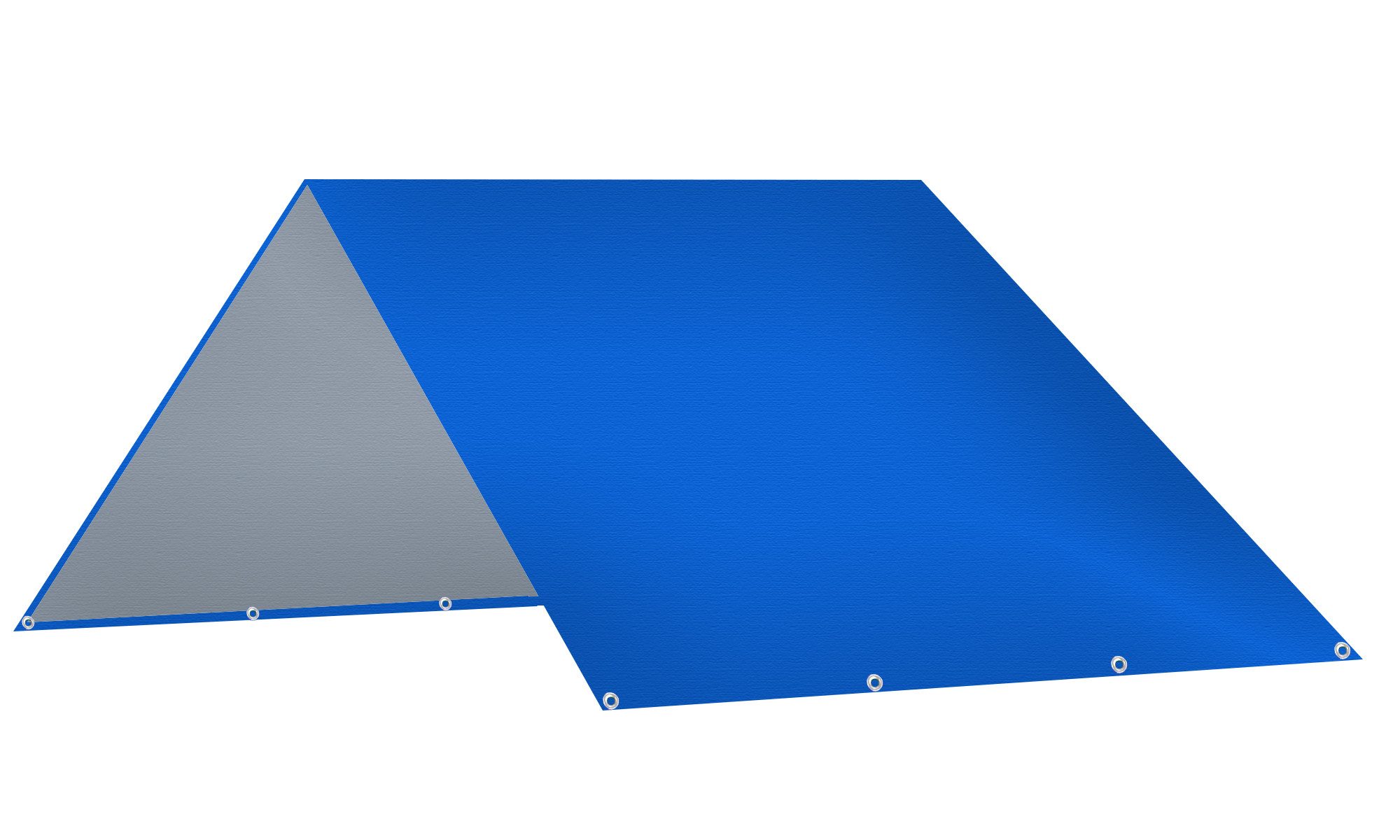 Quick Star Pavillon-Ersatzdach Sonnendach 125x204cm Blau, 210 x 145 cm, Universal Ersatzdach
