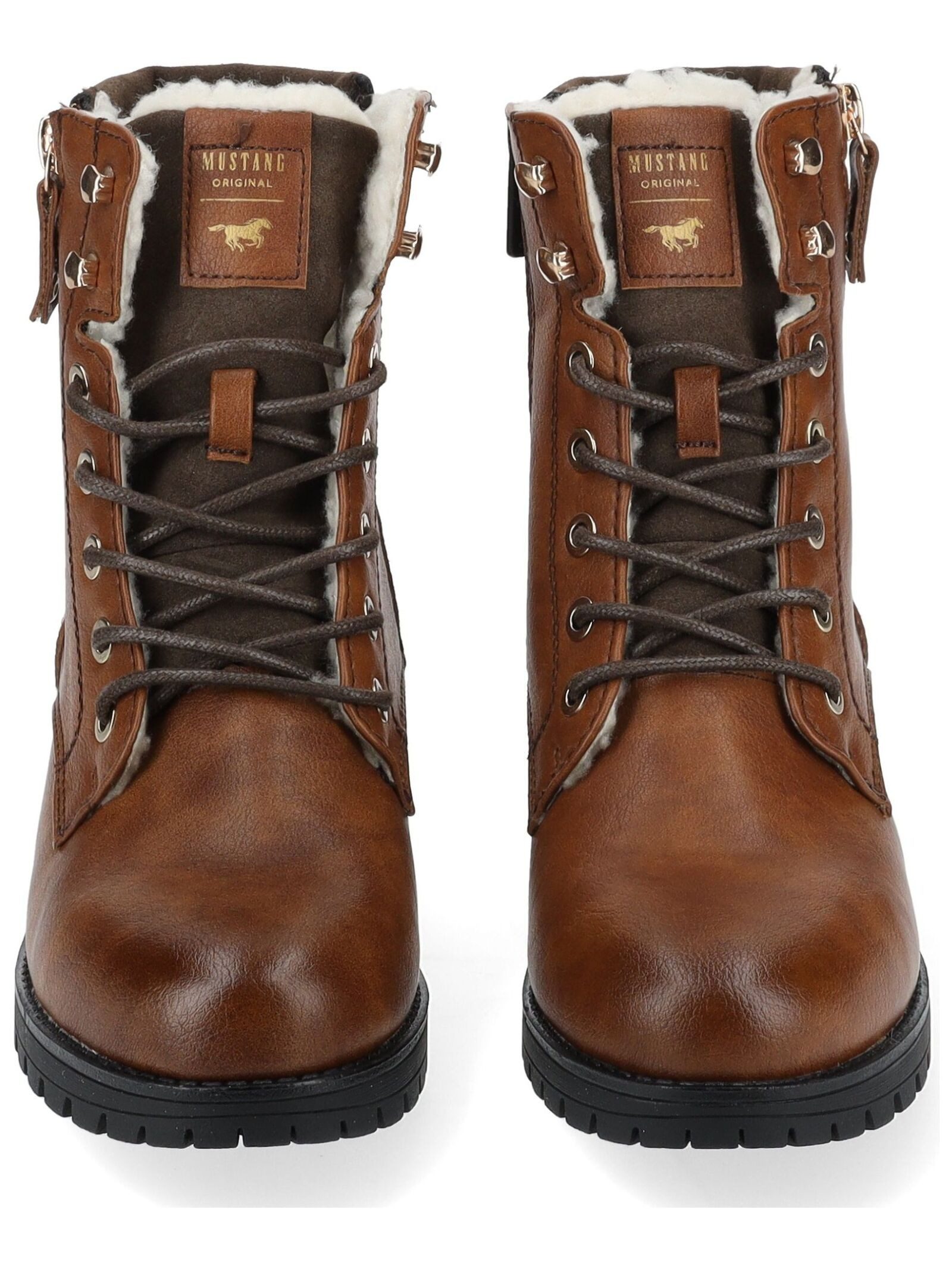 MUSTANG Stiefelette Lederimitat . Schnürstiefelette – Bild 3 von 5