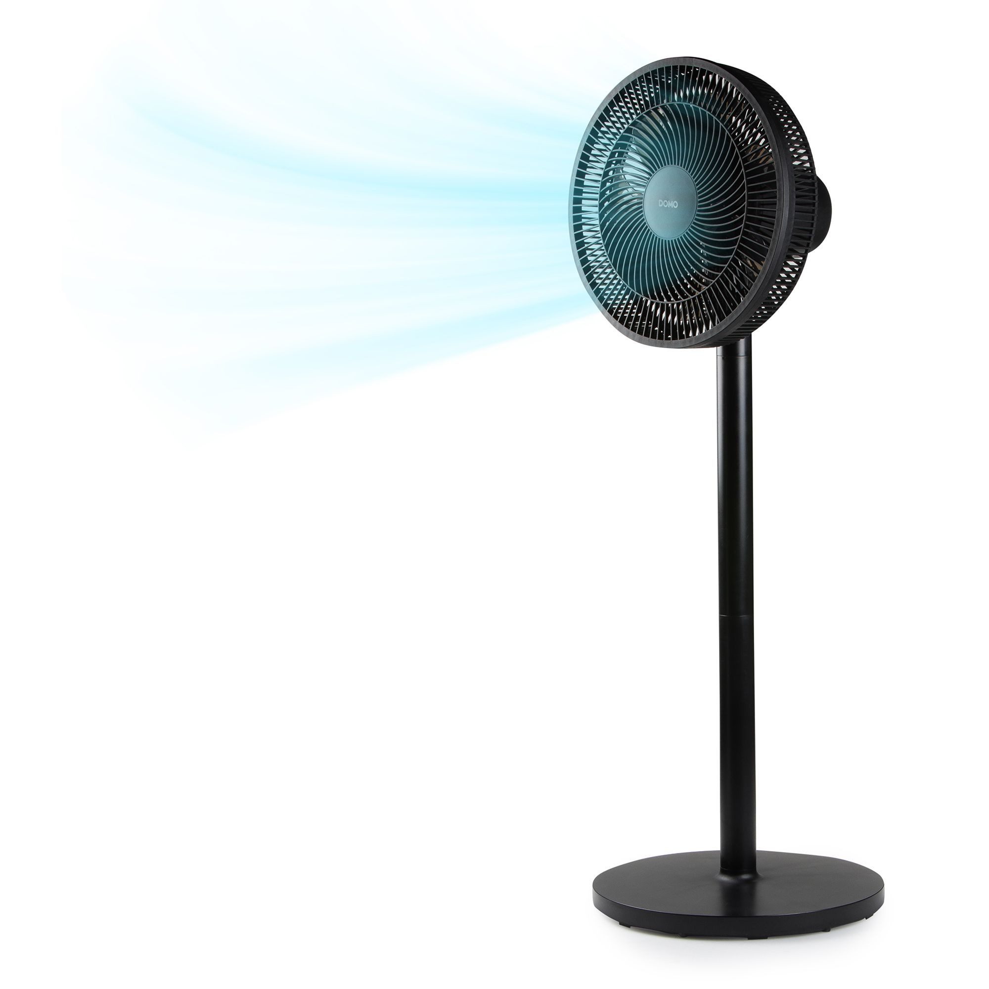 Domo Standventilator Standventilator 2-in-1-Ventilator 3 Stufen 50W Luftkühler Oszillation, 65 dB(A) & 7 Rotorblätter & 3 Lüftergeschwindigkeiten