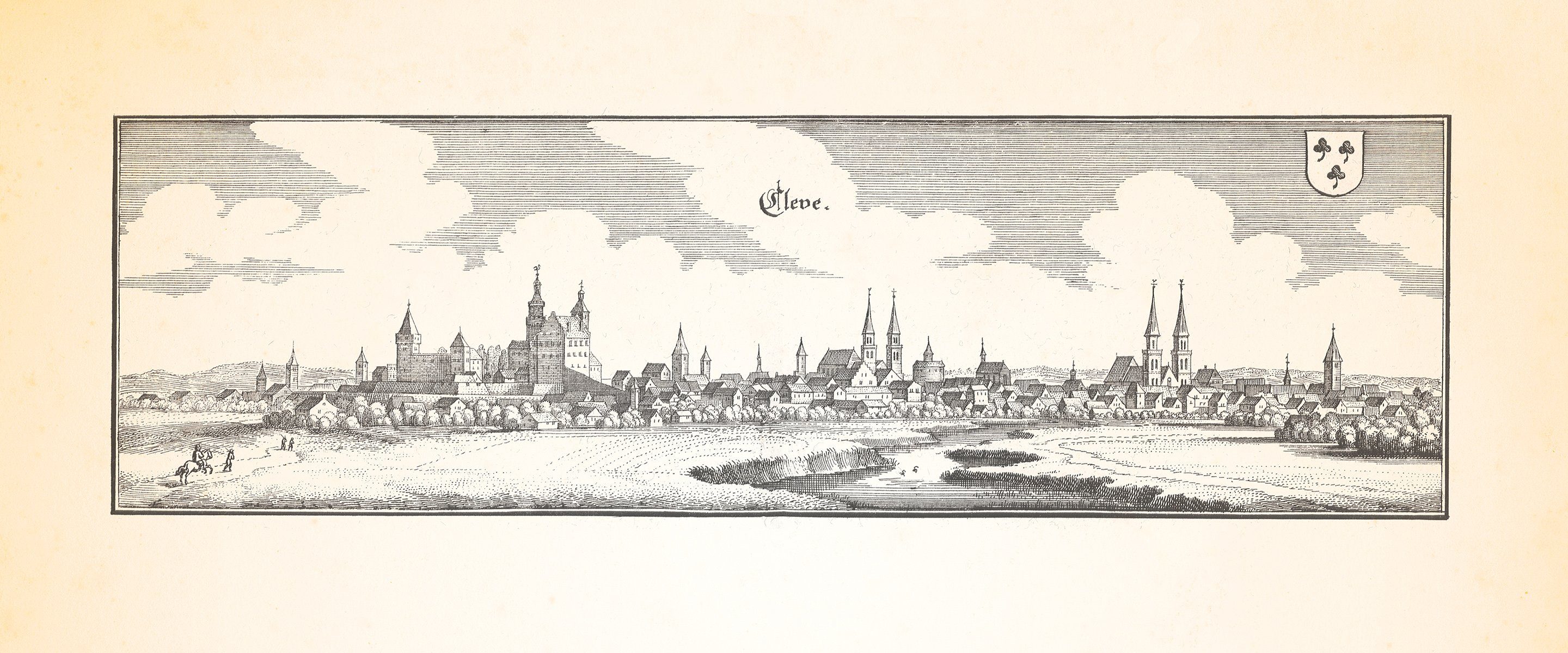 Kunstdruck Cleve Kleve Niederrhein Schwanenburg Minoritenkirche Springenberg Meri