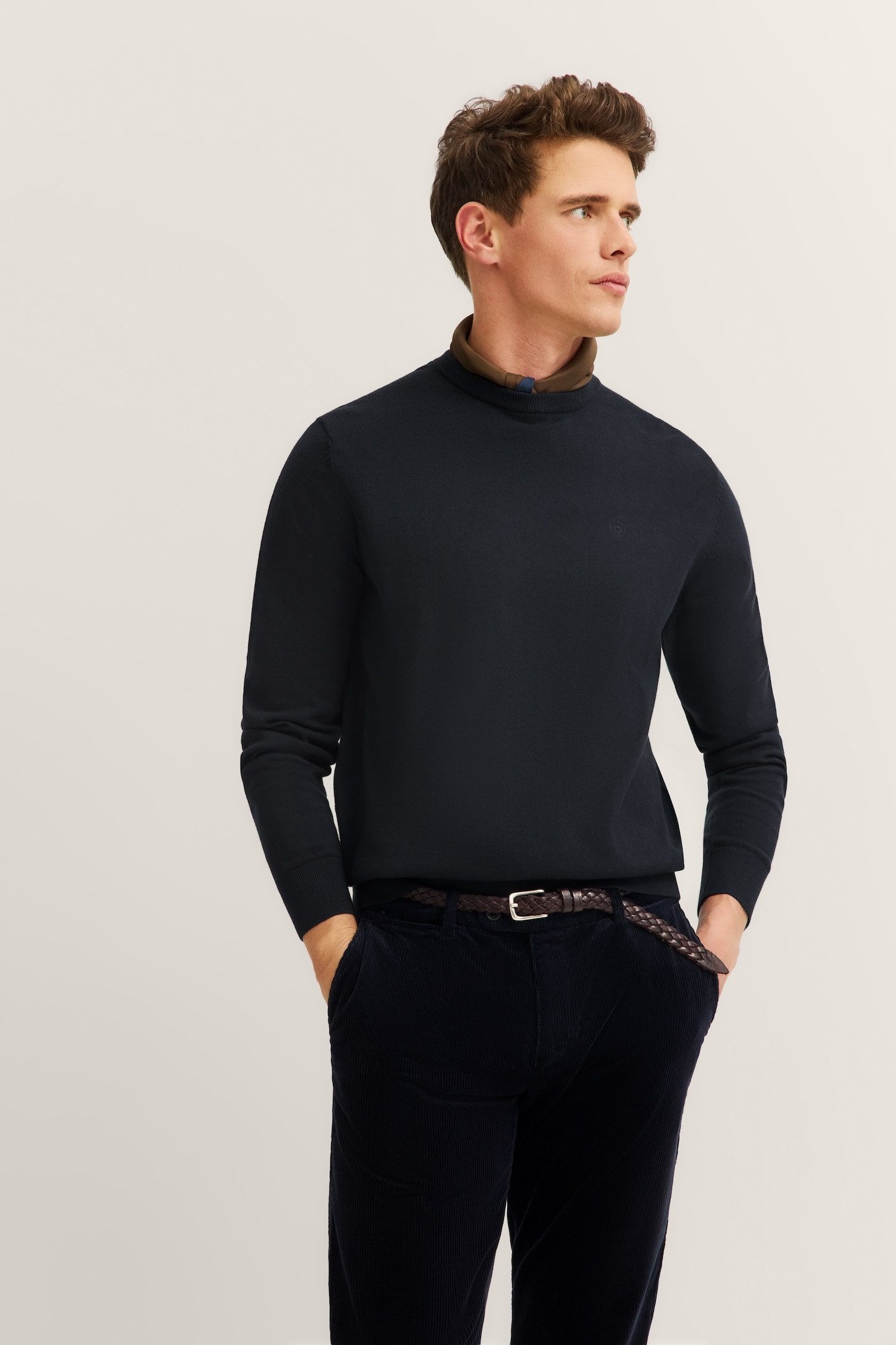 Rundhalspullover Regular Fit