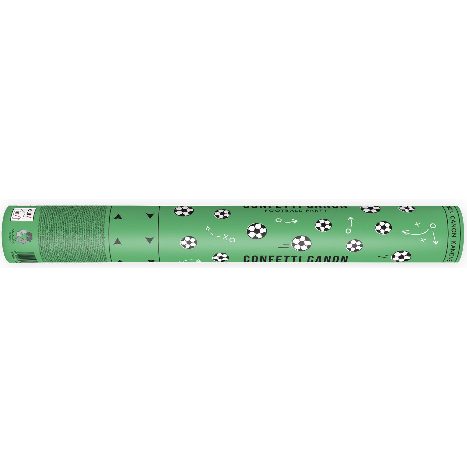 partydeco Konfetti Konfettishooter Fußball 40 cm