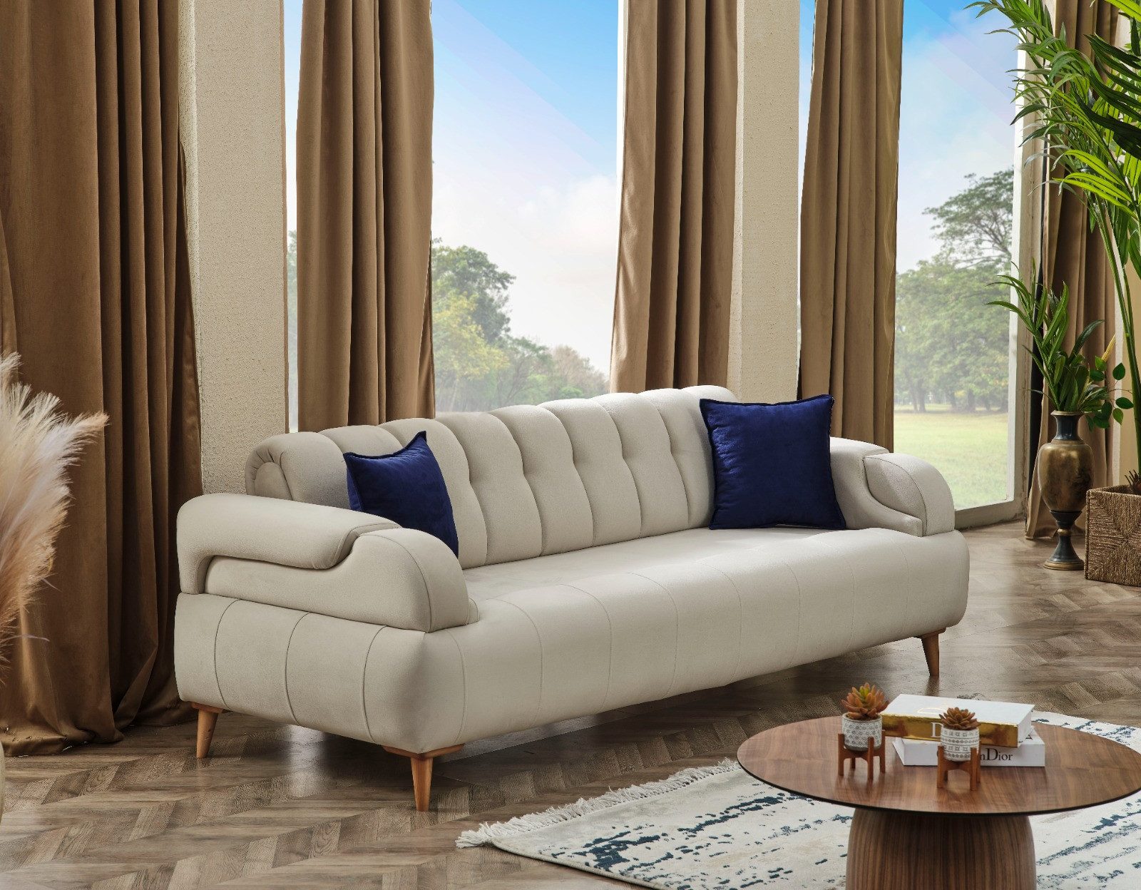 Nobelaa Sofa Sitzgruppe/Sofa Set - Wohnzimmergarnitur "Aluna" 3+3+1+1