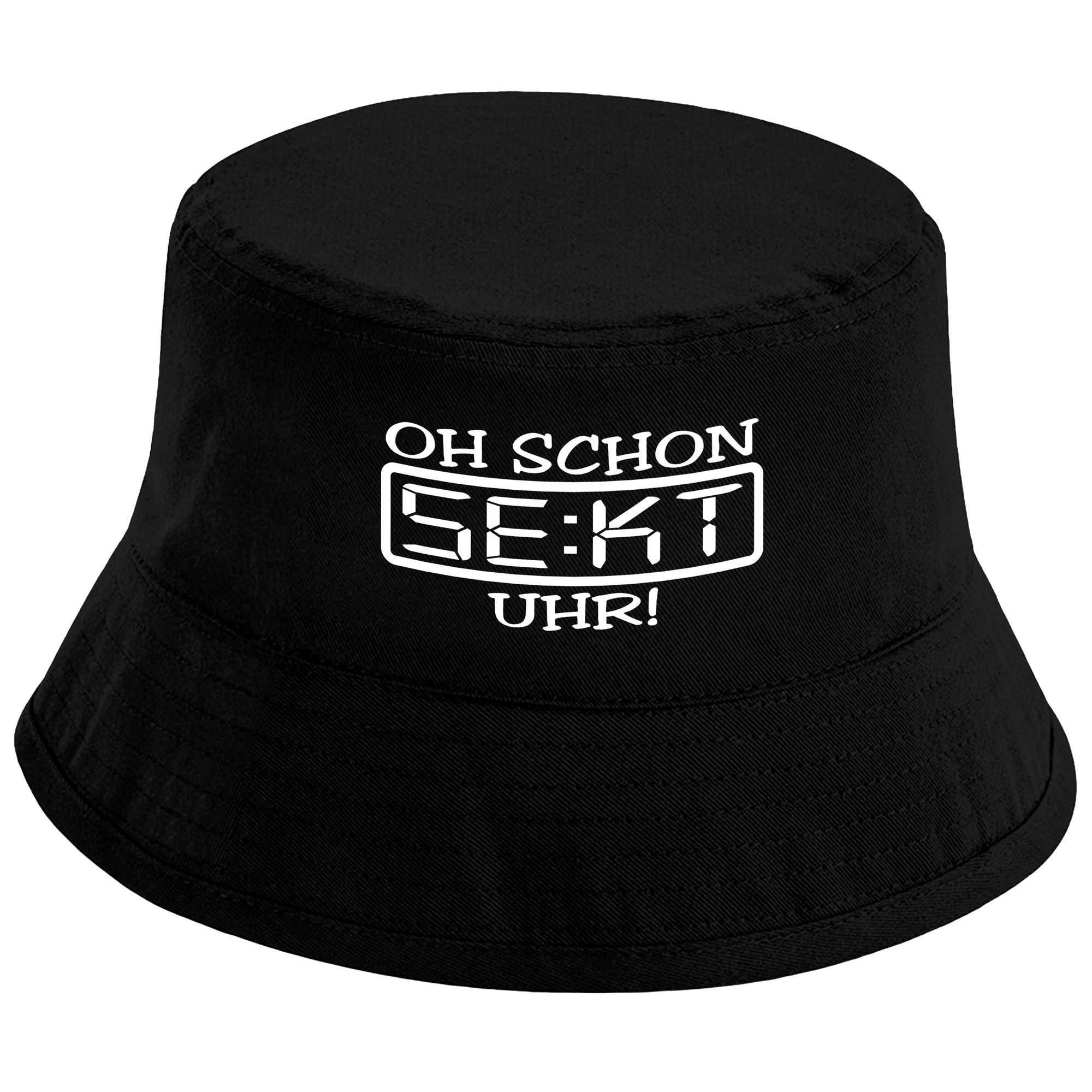 Sonnenhut Bucket Hat Oh schon Sekt Uhr
