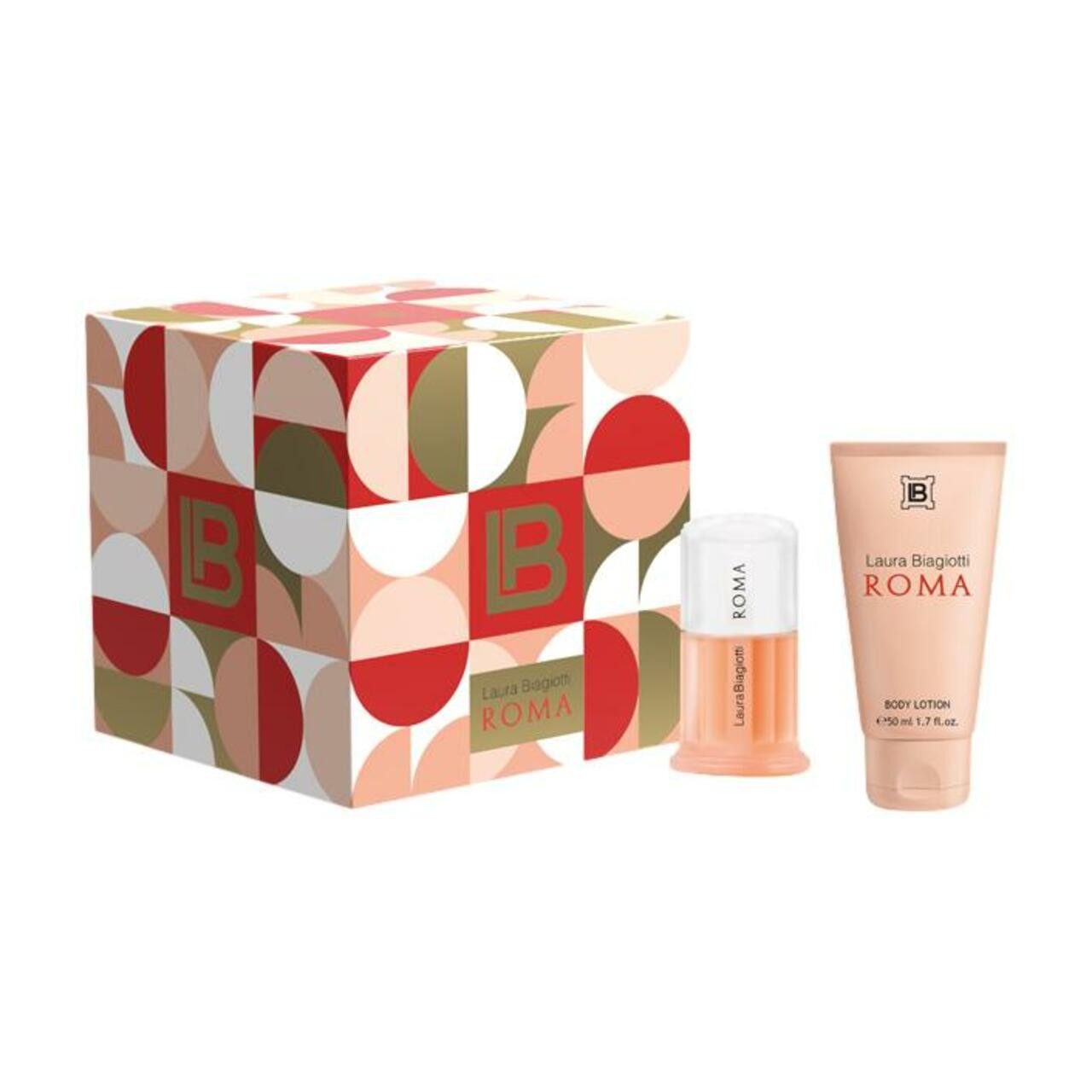 Laura Biagiotti Duft-Set Roma Set = E.d.T. Nat. Spray 25 ml + Body Lotion 50 ml, 2-tlg.